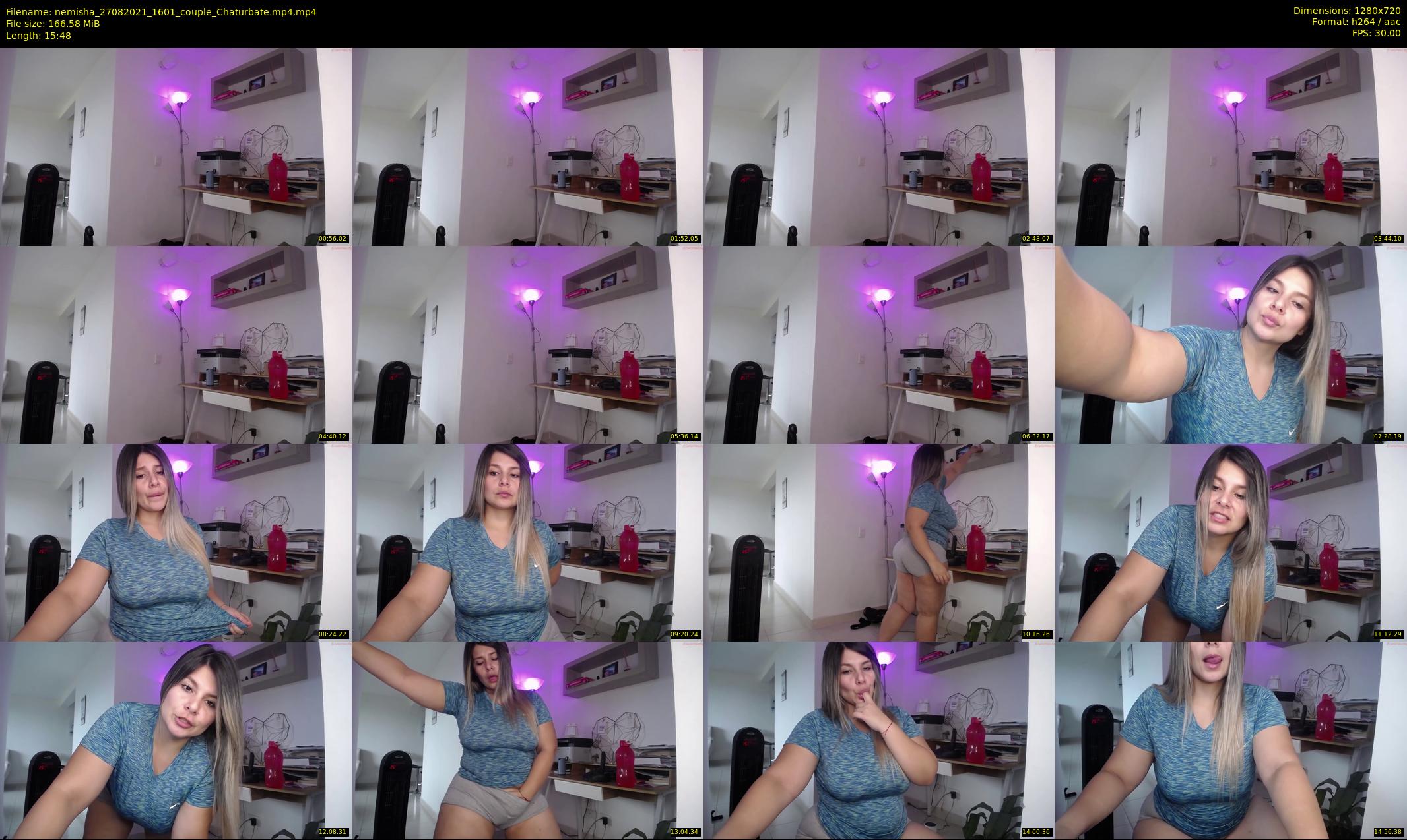 nemisha — 16 minute Chaturbate female cam show recording, 720p, Aug 27, 2021