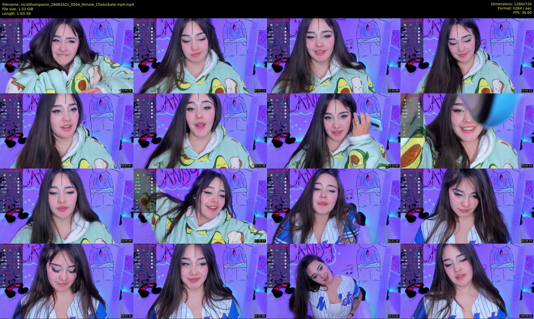 nicolthompsonn — 64 minute Chaturbate female cam show recording, 720p, Aug 28, 2021