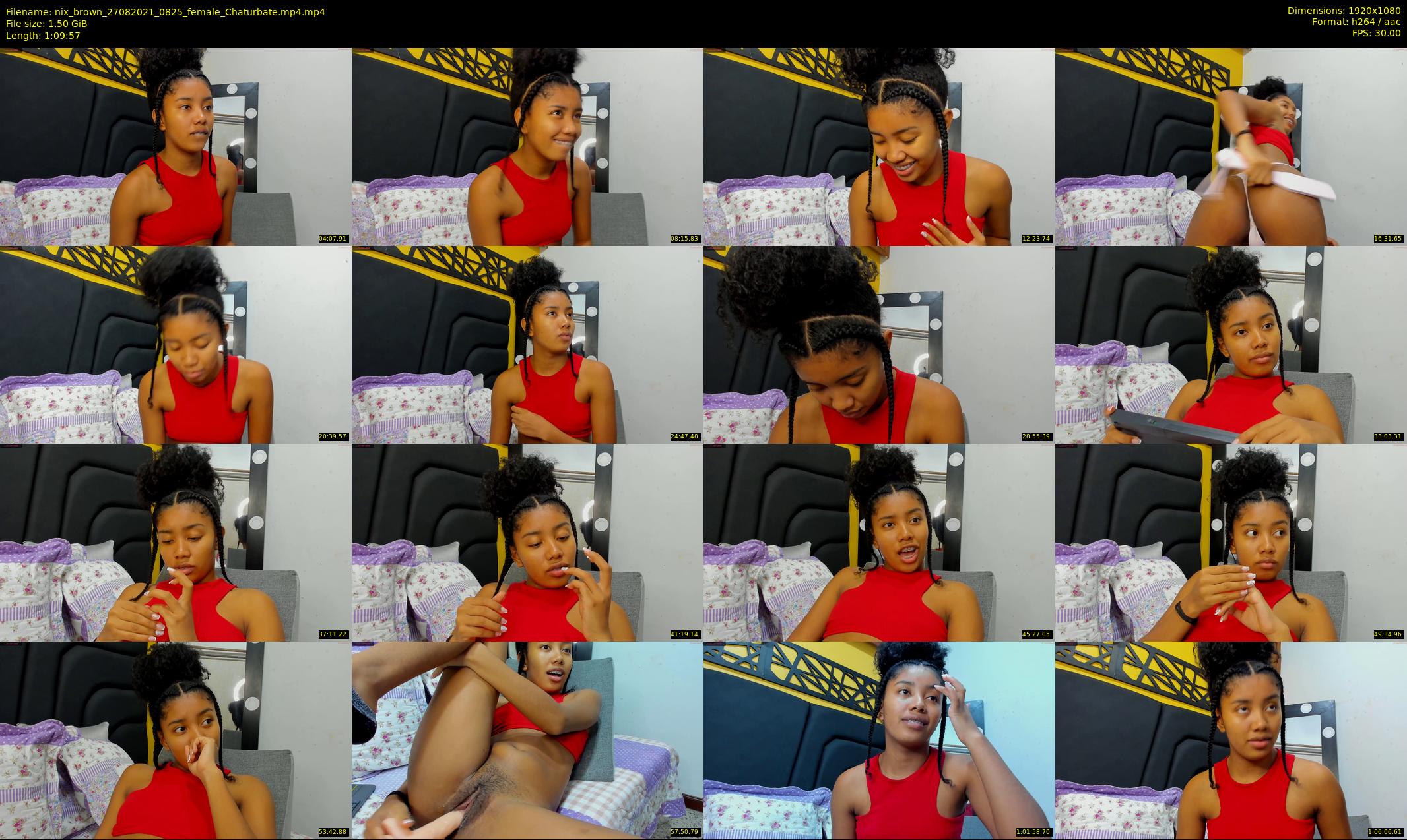 nix_brown — 70 minute Chaturbate female cam show recording, 1080p, Aug 27, 2021