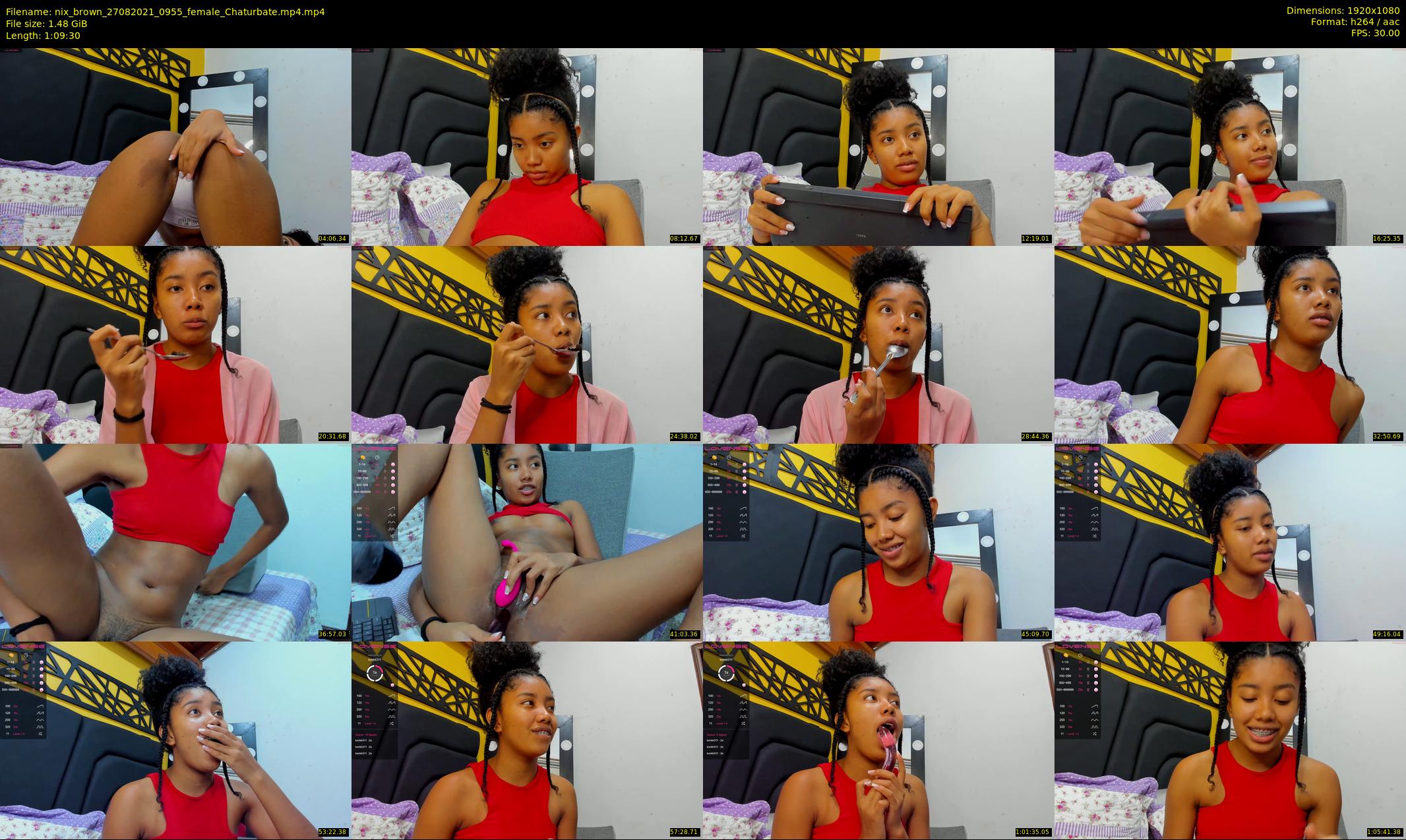 nix_brown — 70 minute Chaturbate female cam show recording, 1080p, Aug 27, 2021