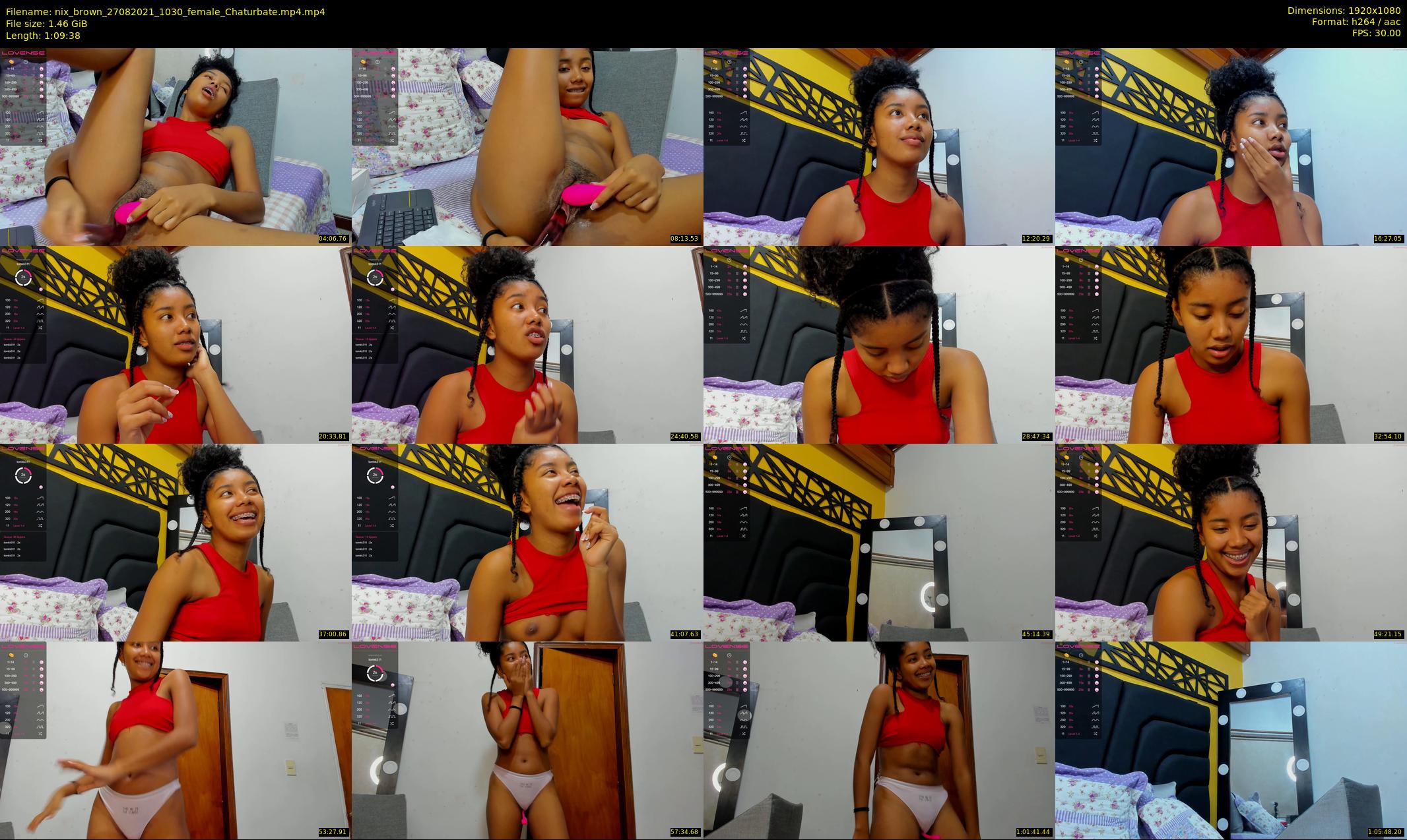 nix_brown — 70 minute Chaturbate female cam show recording, 1080p, Aug 27, 2021