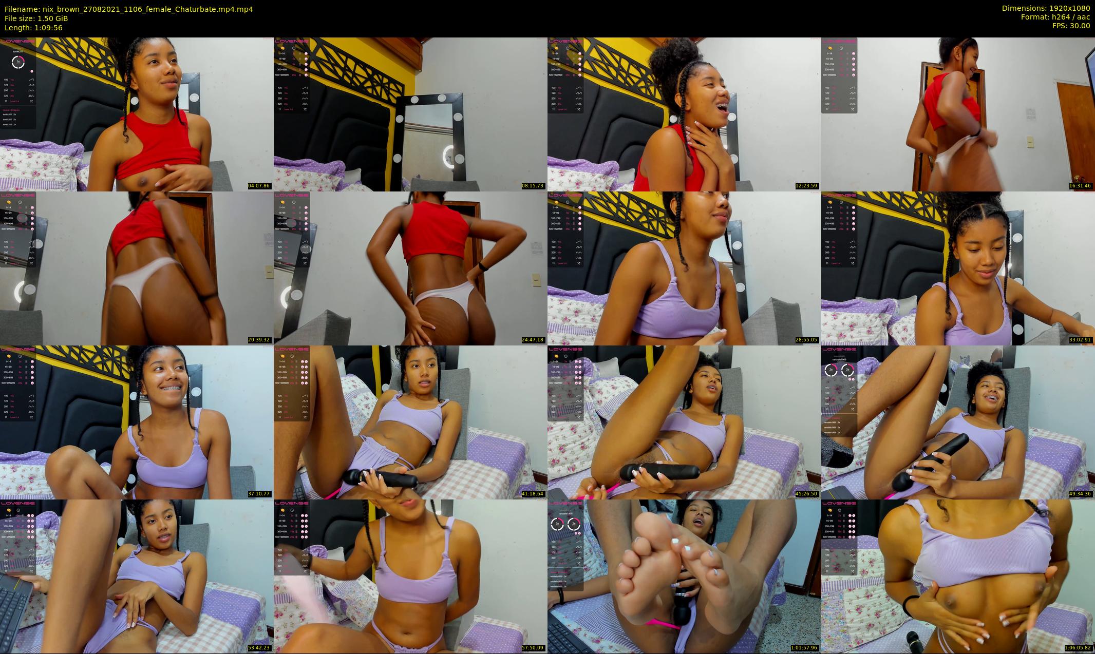 nix_brown — 70 minute Chaturbate female cam show recording, 1080p, Aug 27, 2021