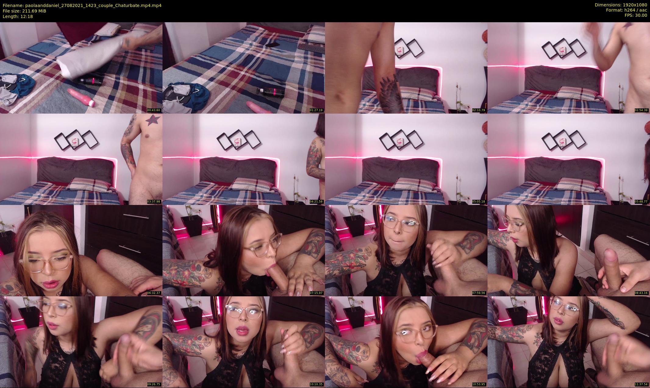 paolaanddaniel — 13 minute Chaturbate couple cam show recording, 1080p, Aug 27, 2021