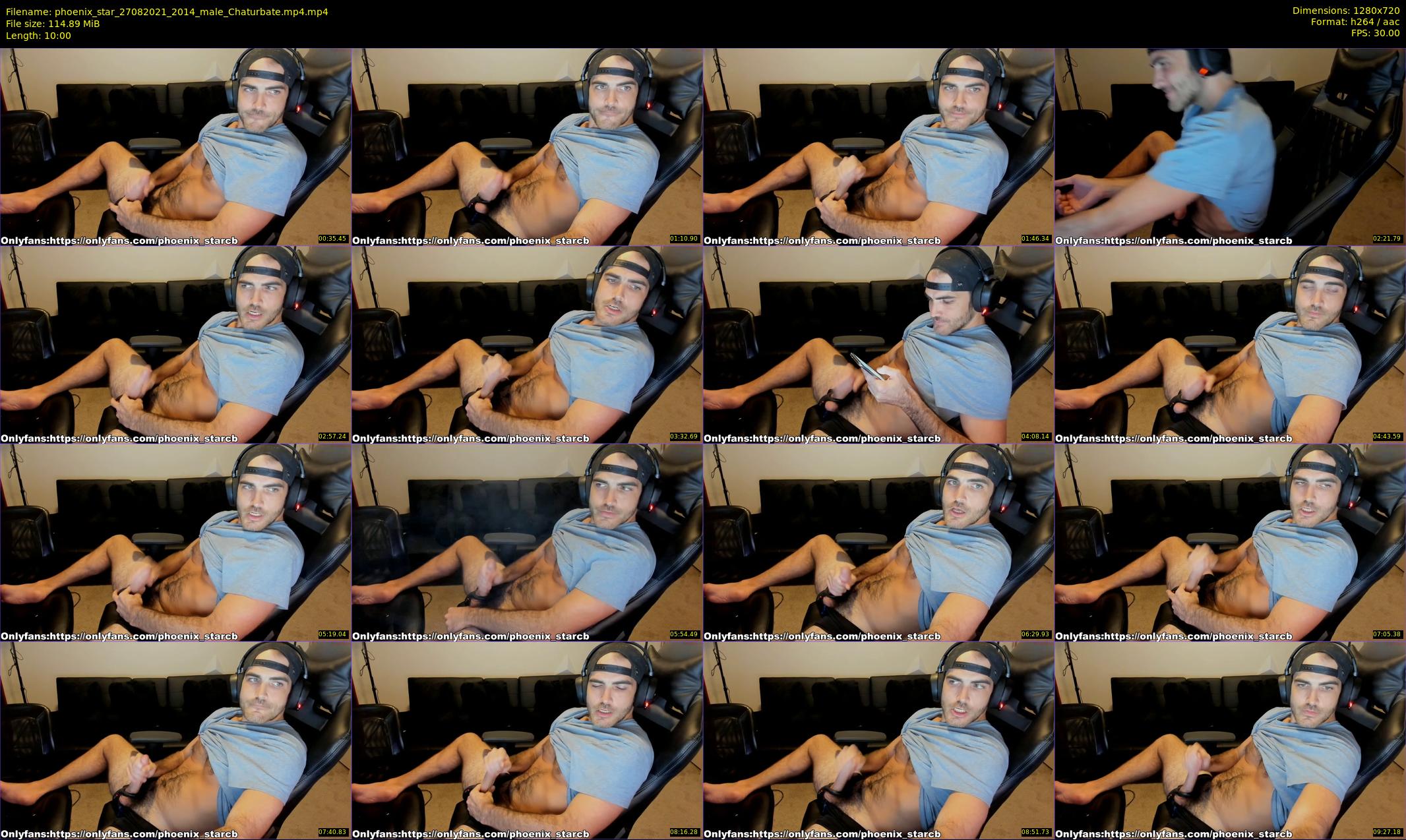 phoenix_star — 10 minute Chaturbate male cam show recording, 720p, Aug 27, 2021