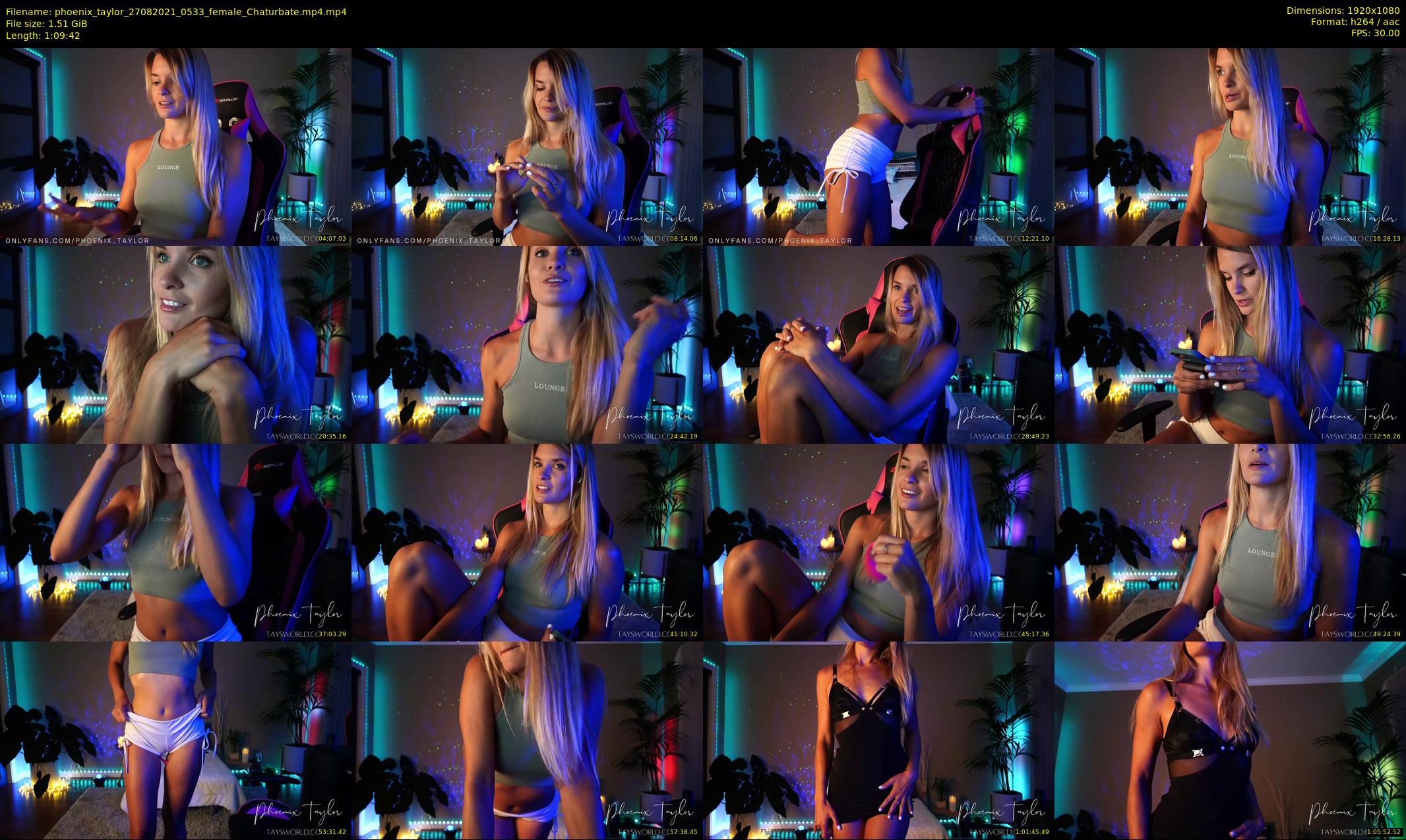 phoenix_taylor — 70 minute Chaturbate female cam show recording, 1080p, Aug 27, 2021
