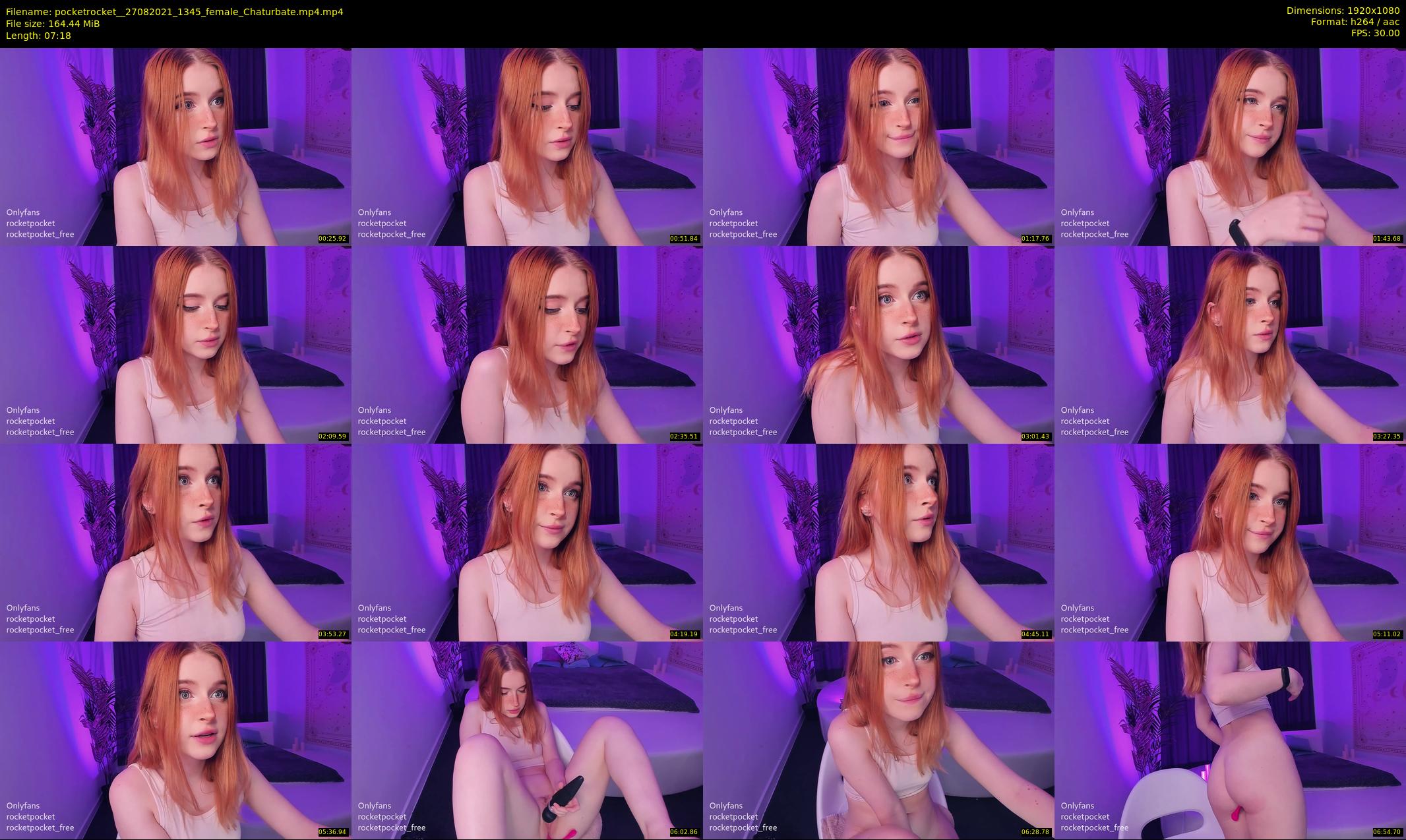 pocketrocket_ — 8 minute Chaturbate female cam show recording, 1080p, Aug 27, 2021