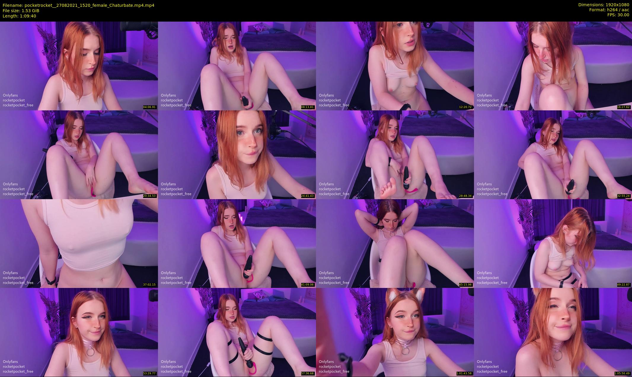 pocketrocket_ — 70 minute Chaturbate female cam show recording, 1080p, Aug 27, 2021