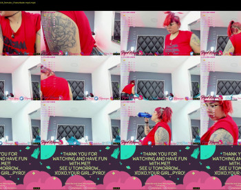 pyrowayne — 13 minute Chaturbate female cam show recording, 1080p, Aug 28, 2021