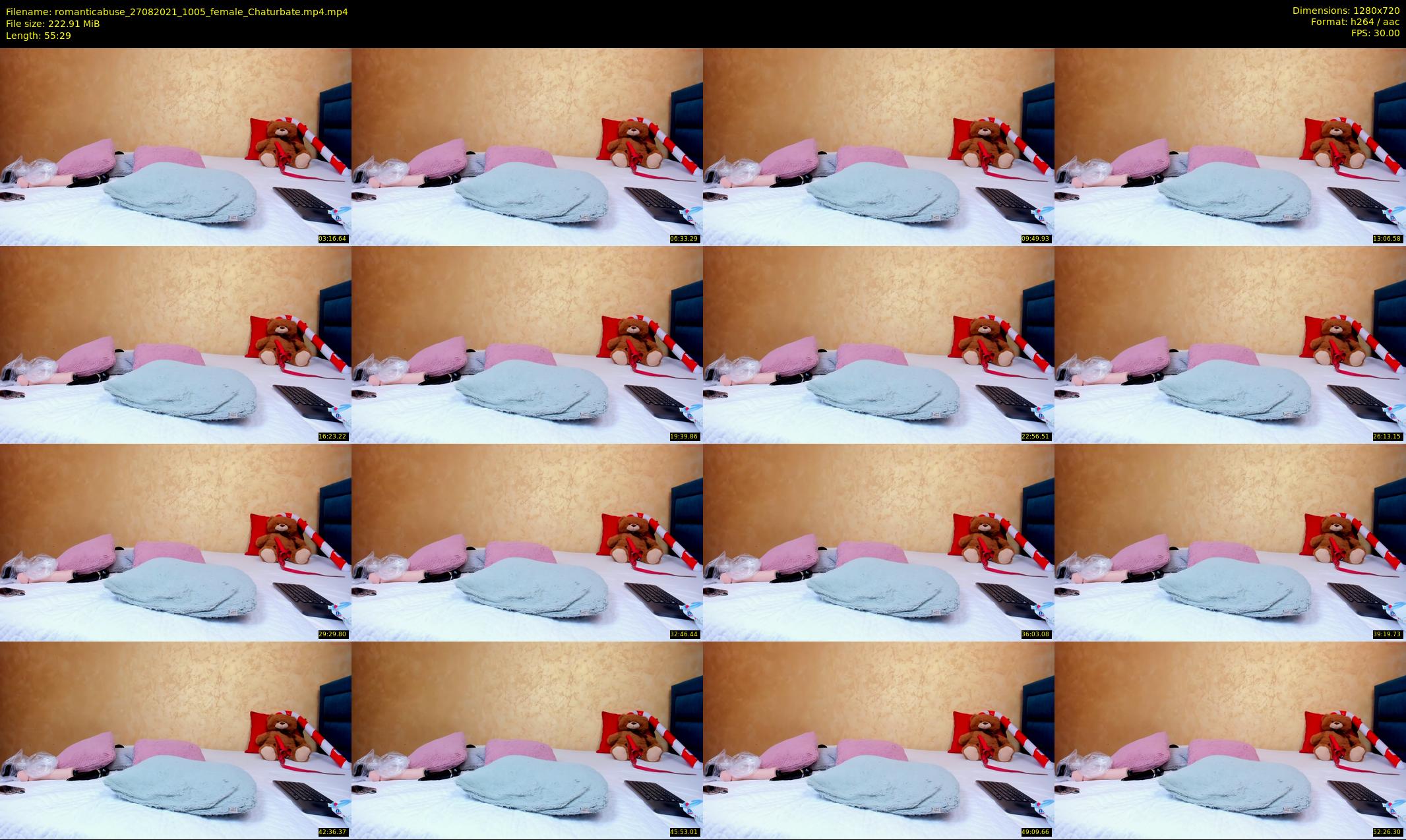 romanticabuse — 56 minute Chaturbate female cam show recording, 720p, Aug 27, 2021