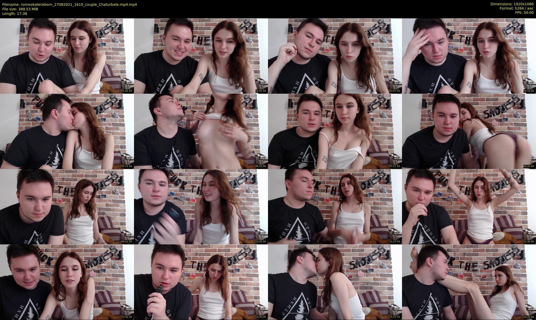 romeokatereborn — 18 minute Chaturbate couple cam show recording, 1080p, Aug 27, 2021