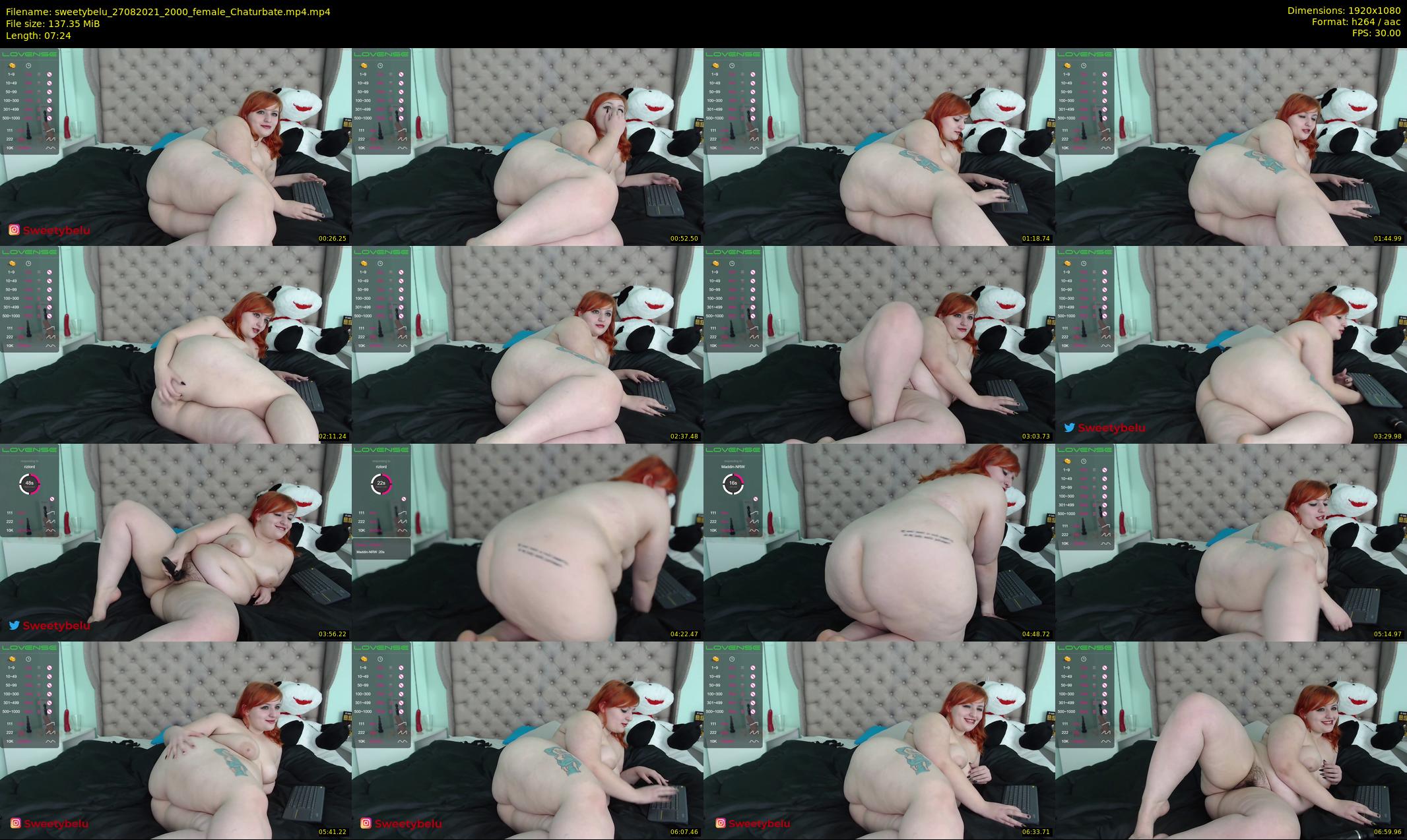 sweetybelu — 8 minute Chaturbate female cam show recording, 1080p, Aug 27, 2021