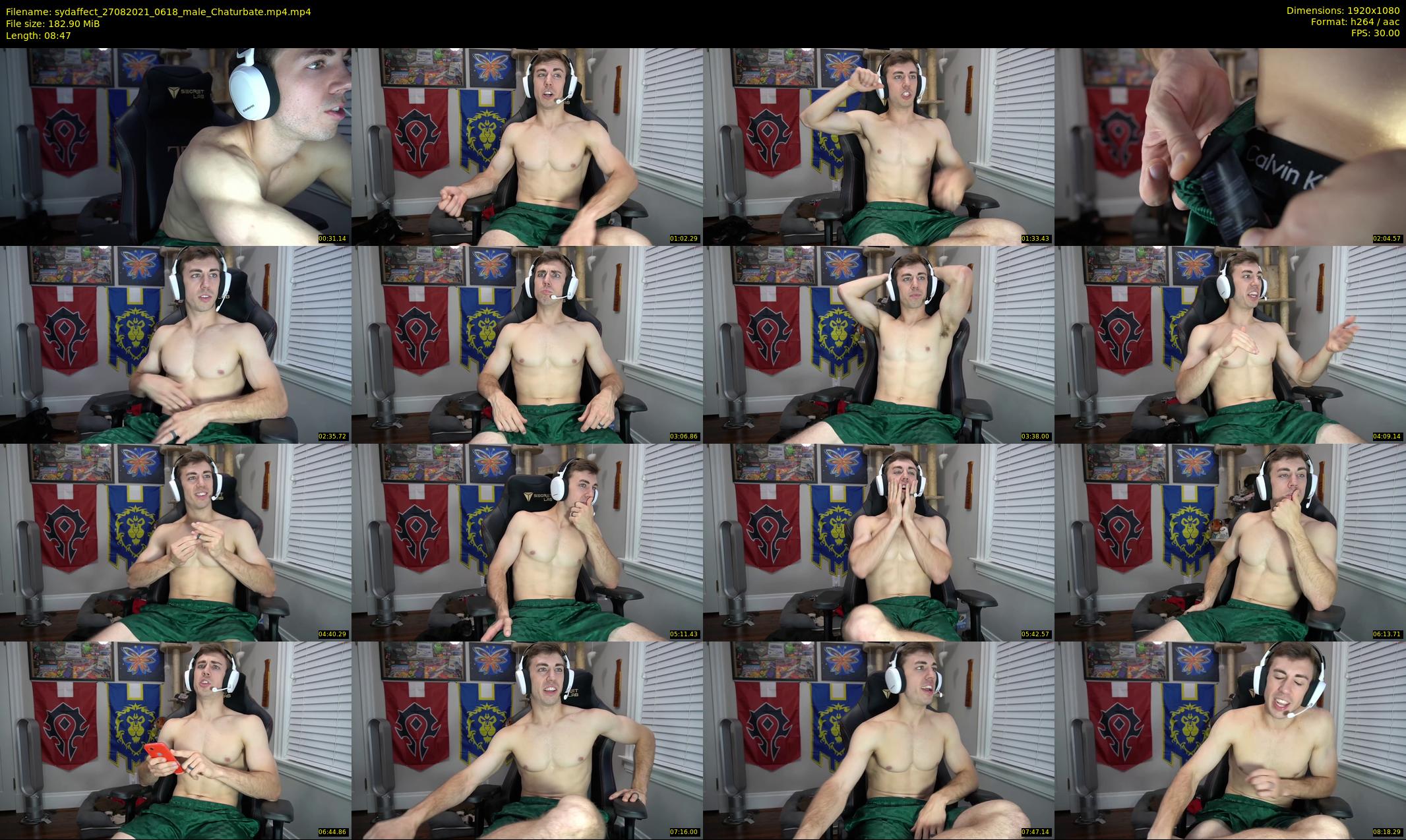 sydaffect — 9 minute Chaturbate male cam show recording, 1080p, Aug 27, 2021