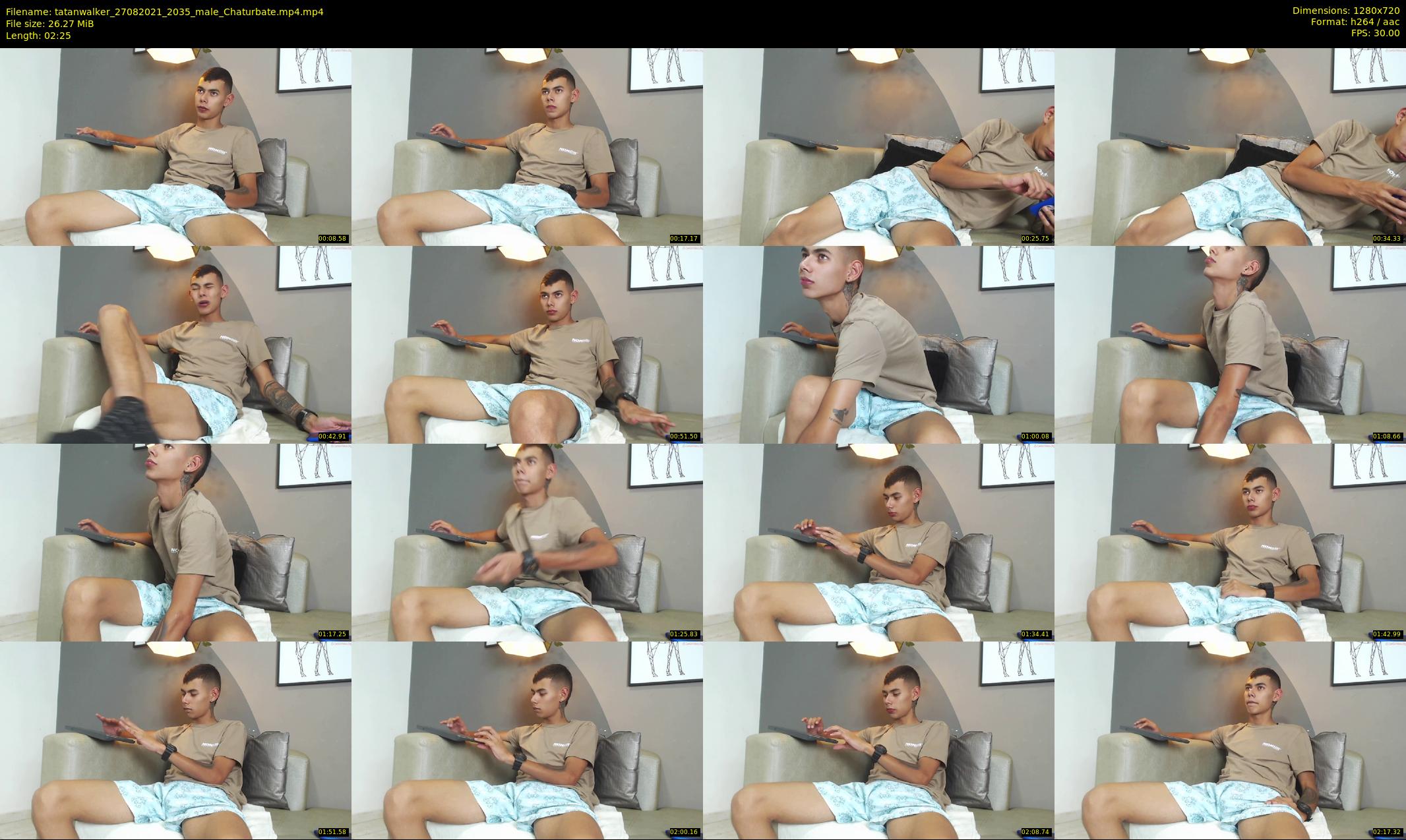 tatanwalker — 3 minute Chaturbate male cam show recording, 720p, Aug 27, 2021