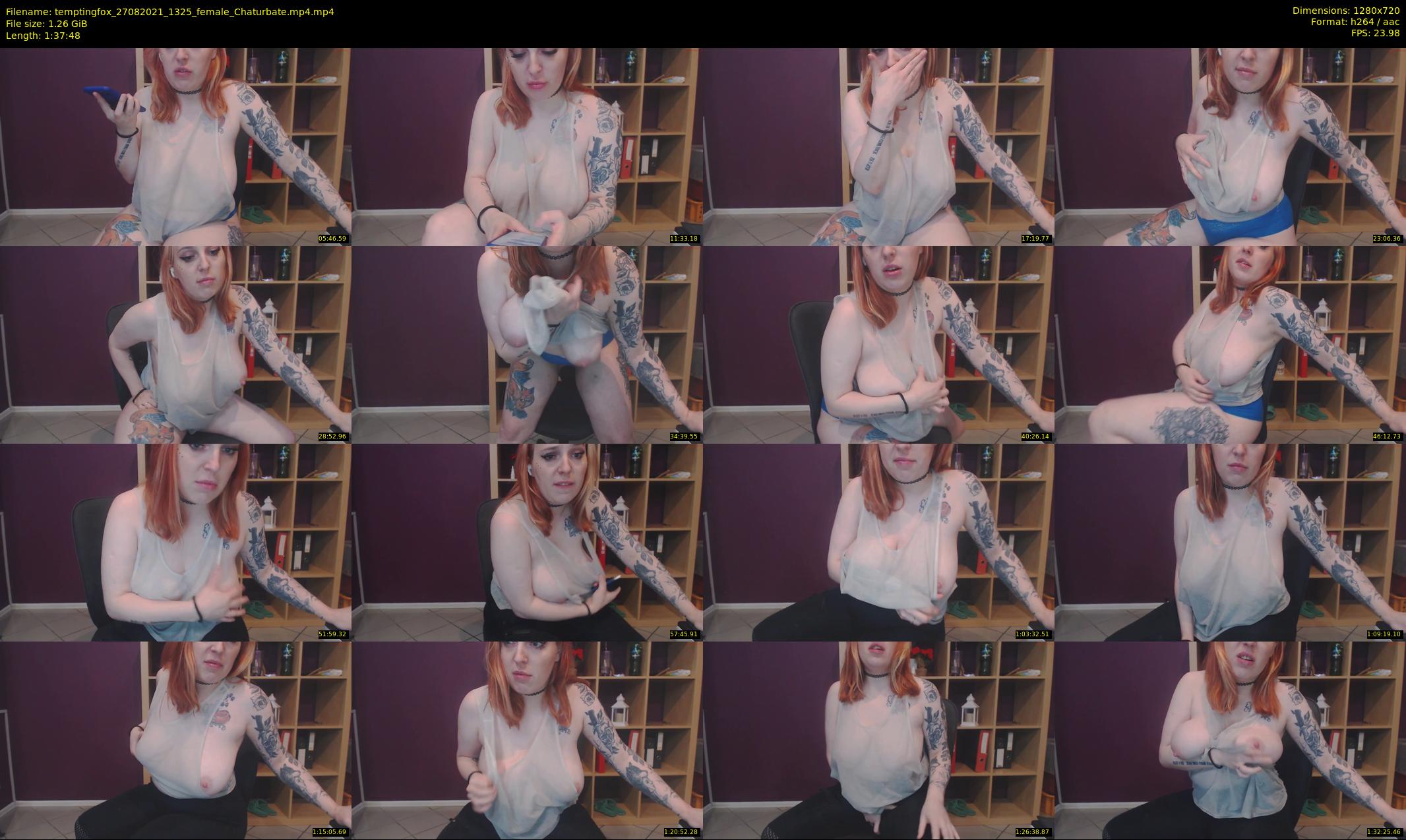 temptingfox — 98 minute Chaturbate female cam show recording, 720p, Aug 27, 2021