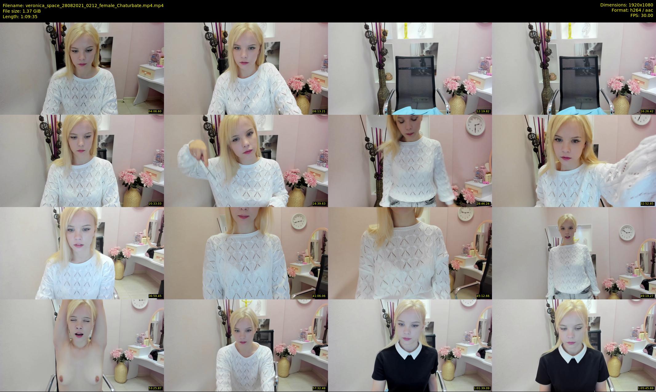 veronica_space — 70 minute Chaturbate female cam show recording, 1080p, Aug 28, 2021