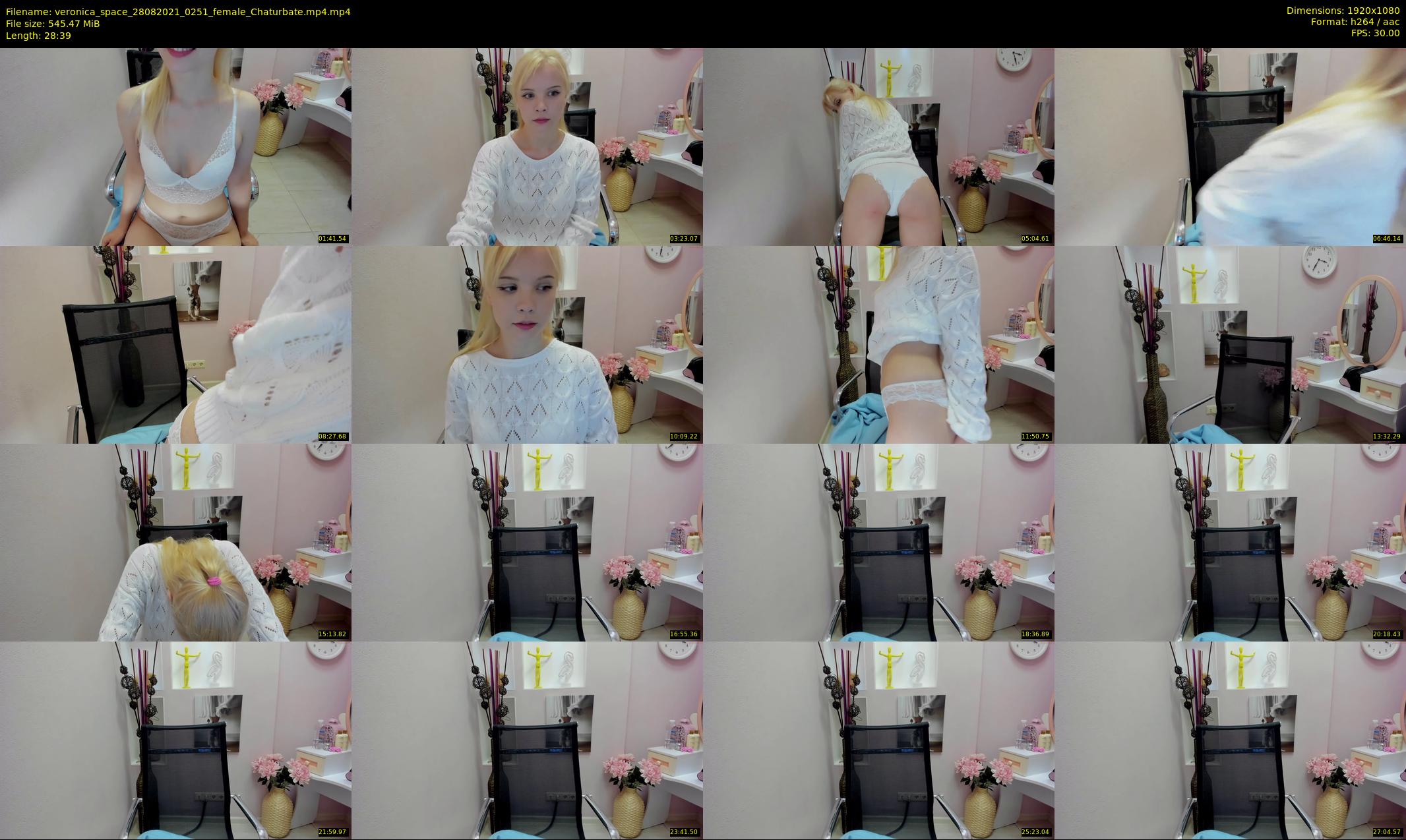 veronica_space — 29 minute Chaturbate female cam show recording, 1080p, Aug 28, 2021