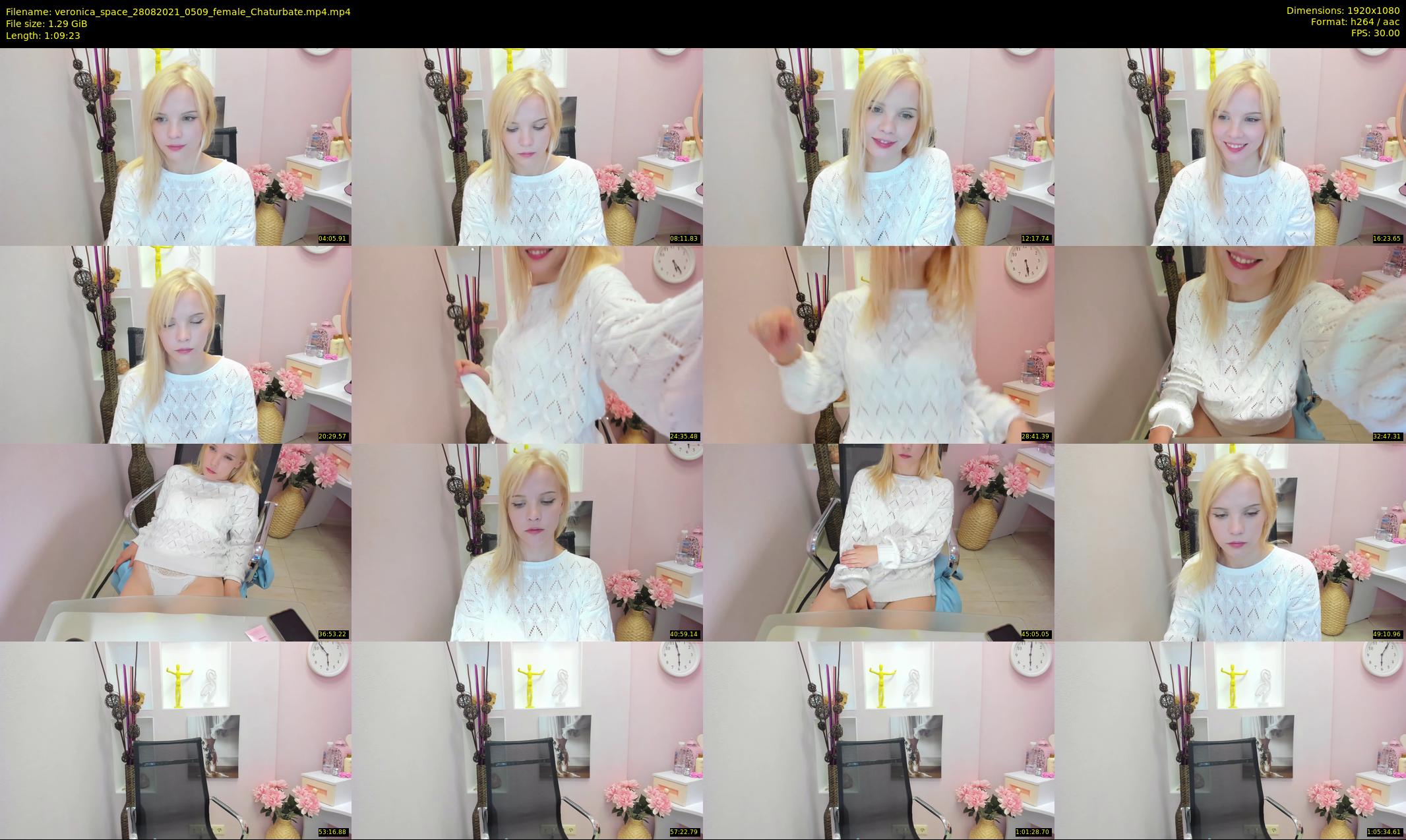 veronica_space — 70 minute Chaturbate female cam show recording, 1080p, Aug 28, 2021