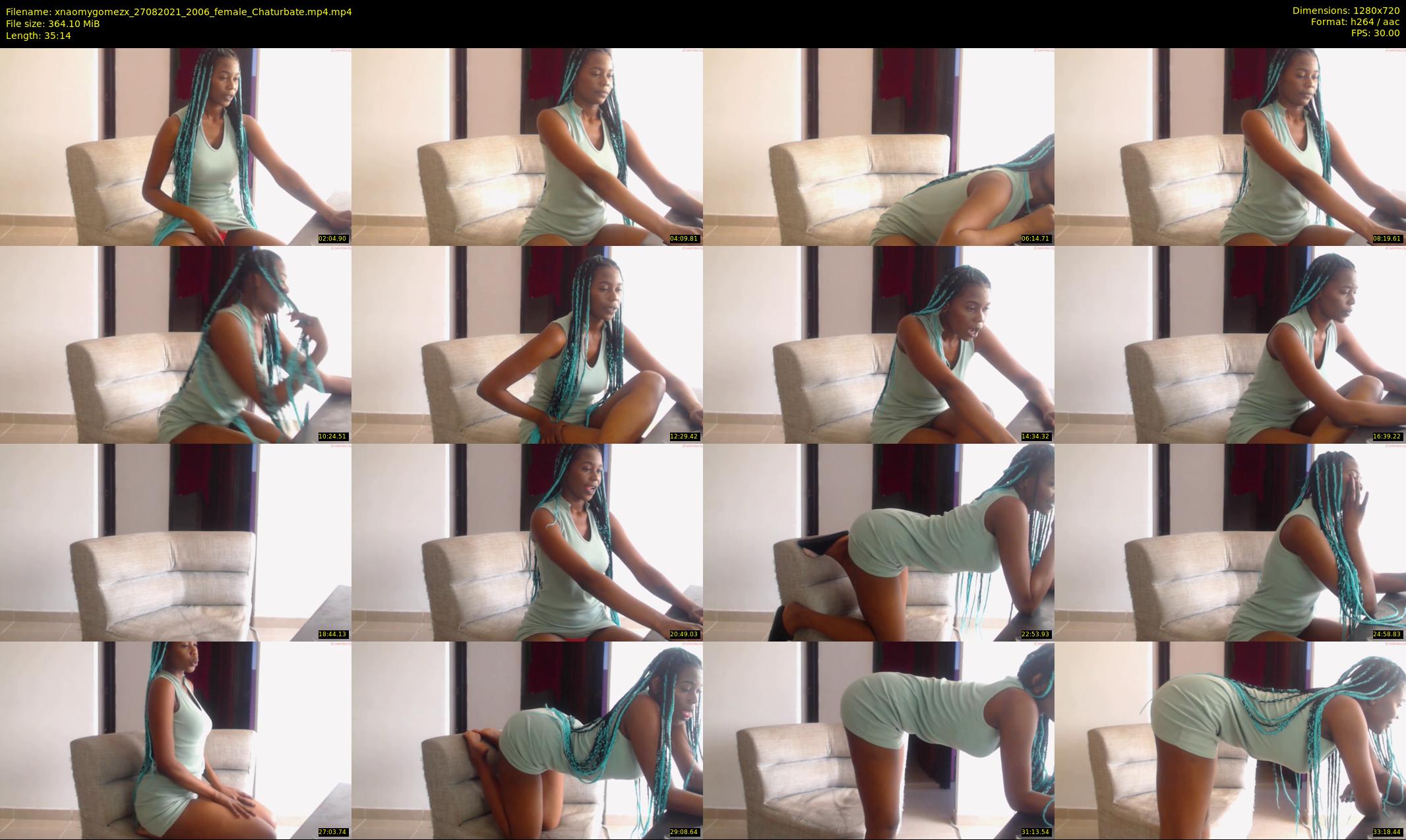 xnaomygomezx — 36 minute Chaturbate female cam show recording, 720p, Aug 27, 2021