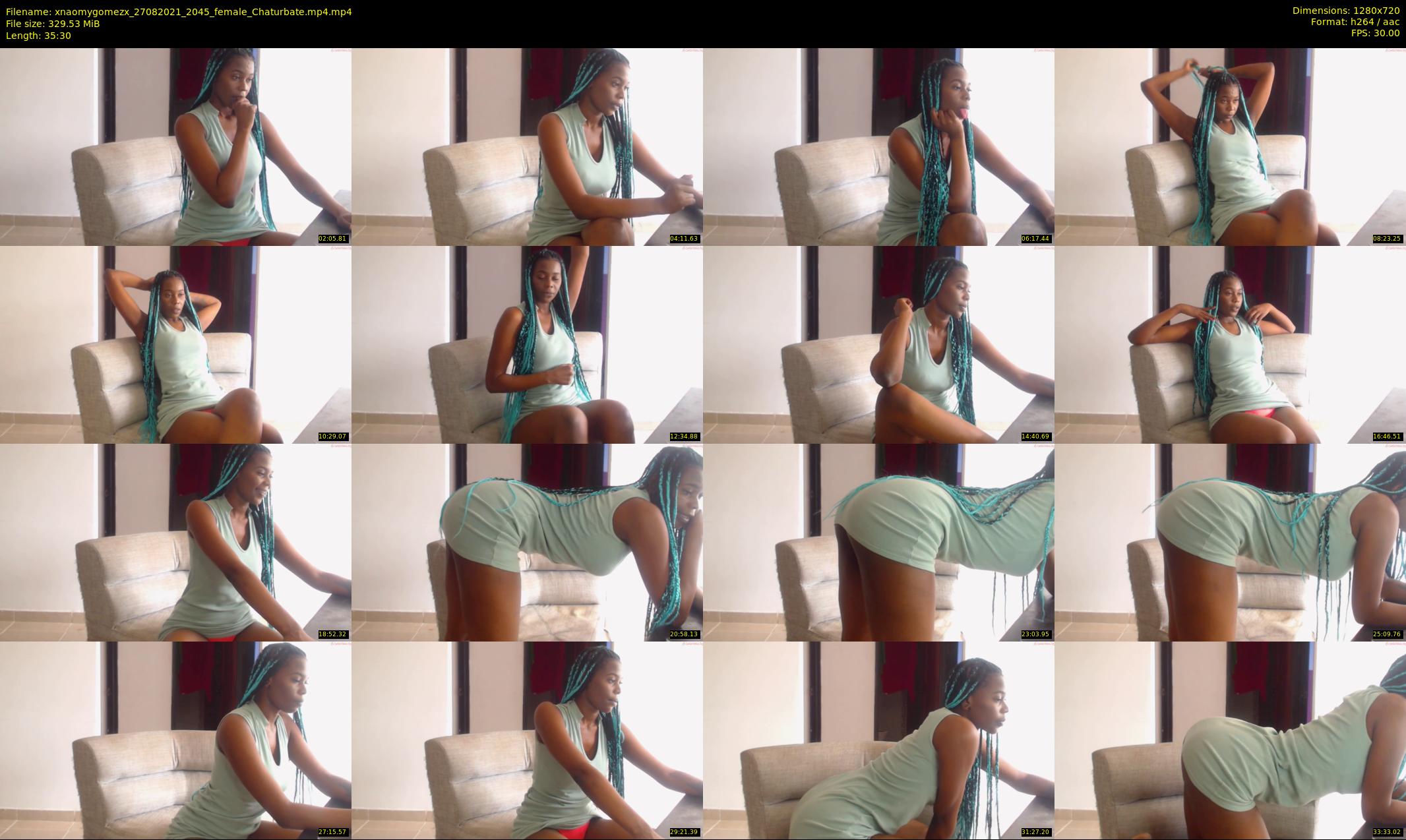 xnaomygomezx — 36 minute Chaturbate female cam show recording, 720p, Aug 27, 2021