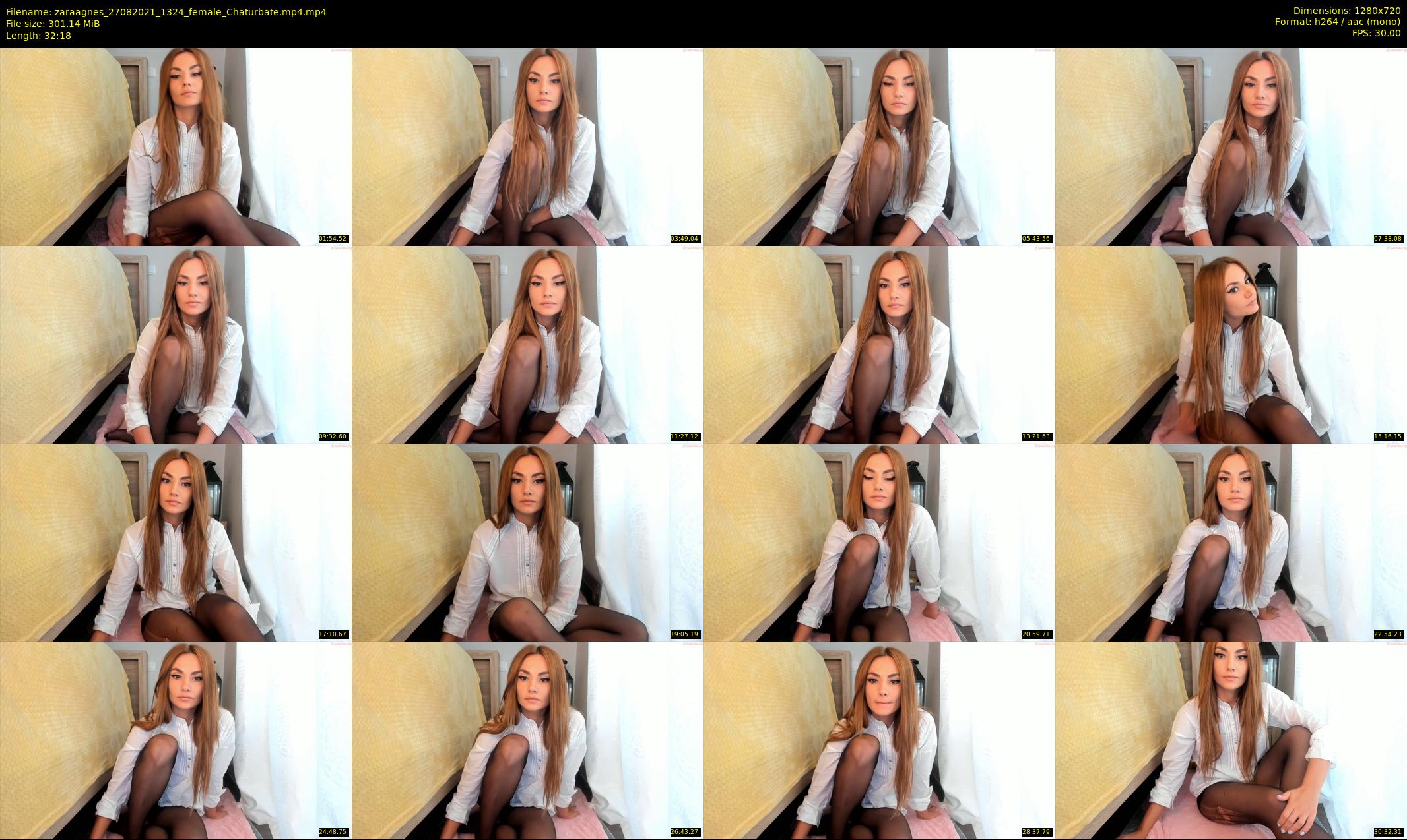zaraagnes — 33 minute Chaturbate female cam show recording, 720p, Aug 27, 2021