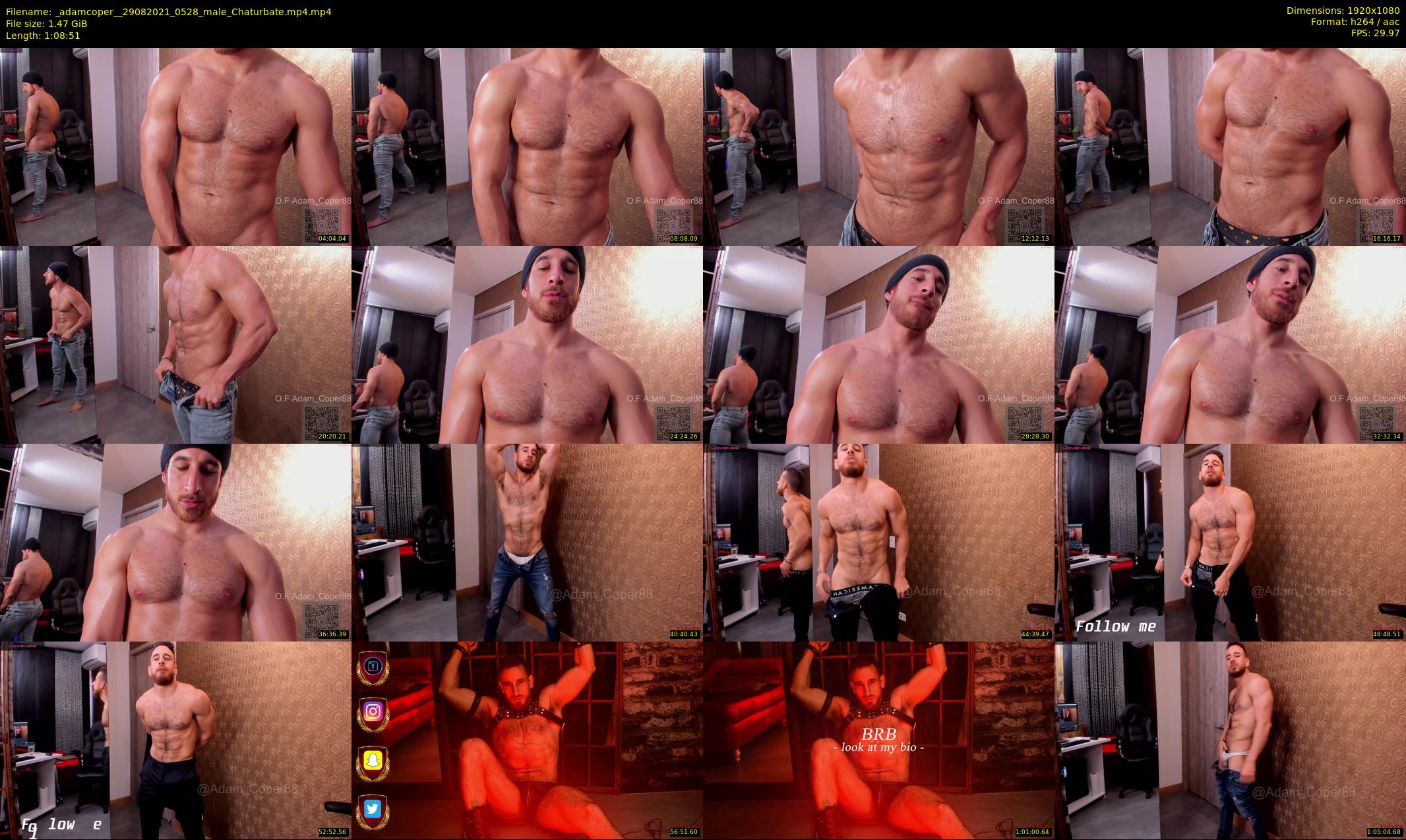 _adamcoper_ — 69 minute Chaturbate male cam show recording, 1080p, Aug 29, 2021