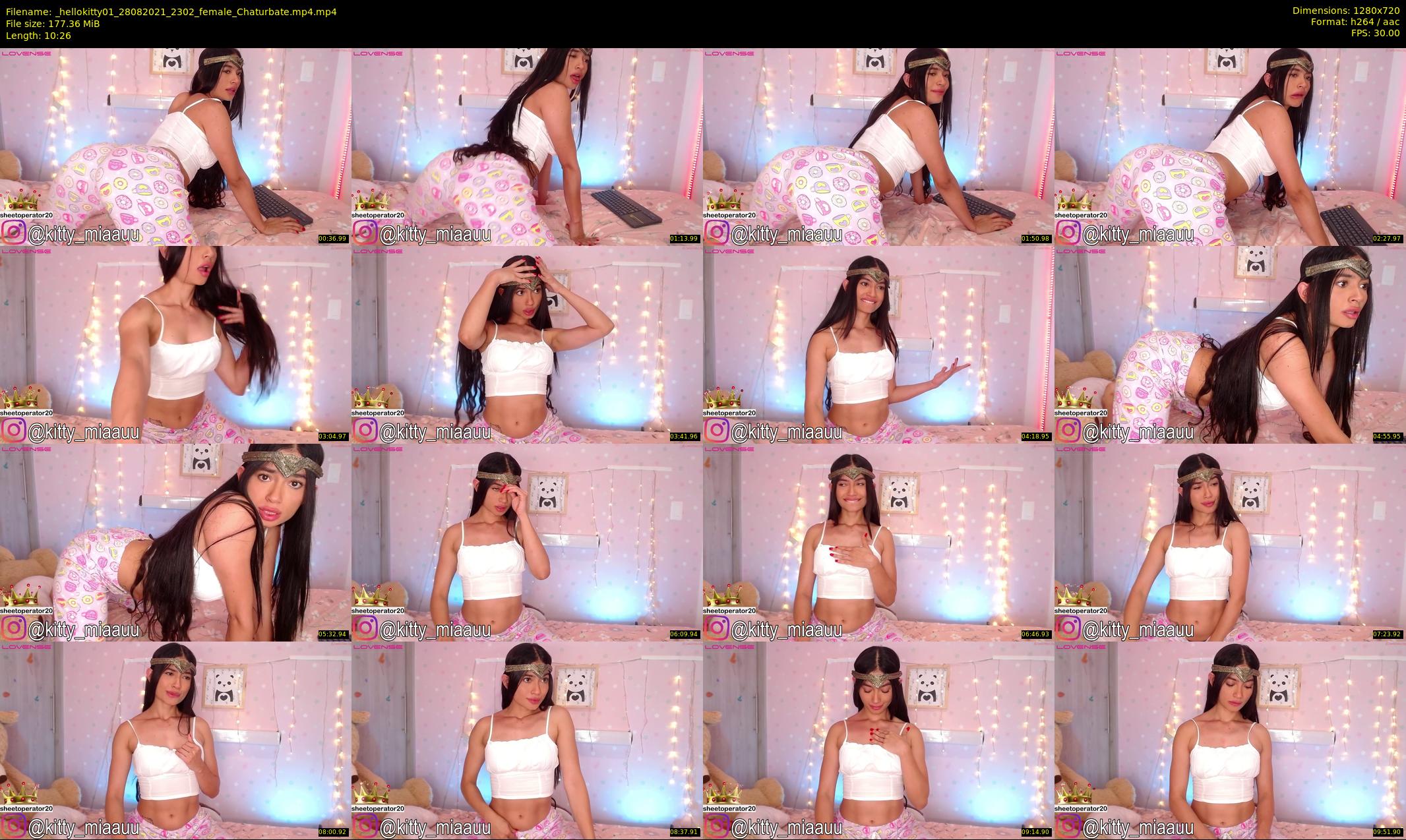 _hellokitty01 — 11 minute Chaturbate female cam show recording, 720p, Aug 28, 2021