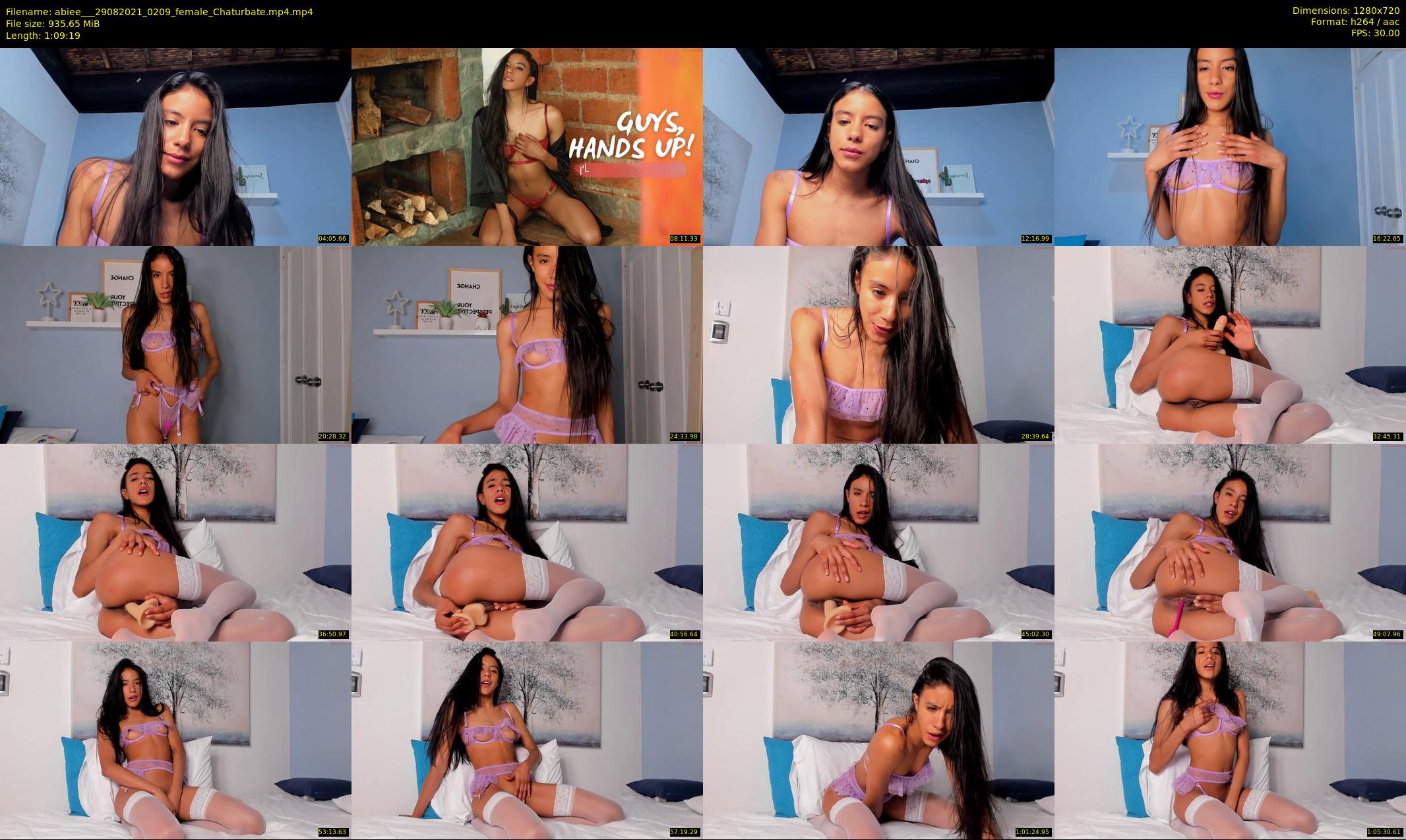 abiee__ — 70 minute Chaturbate female cam show recording, 720p, Aug 29, 2021