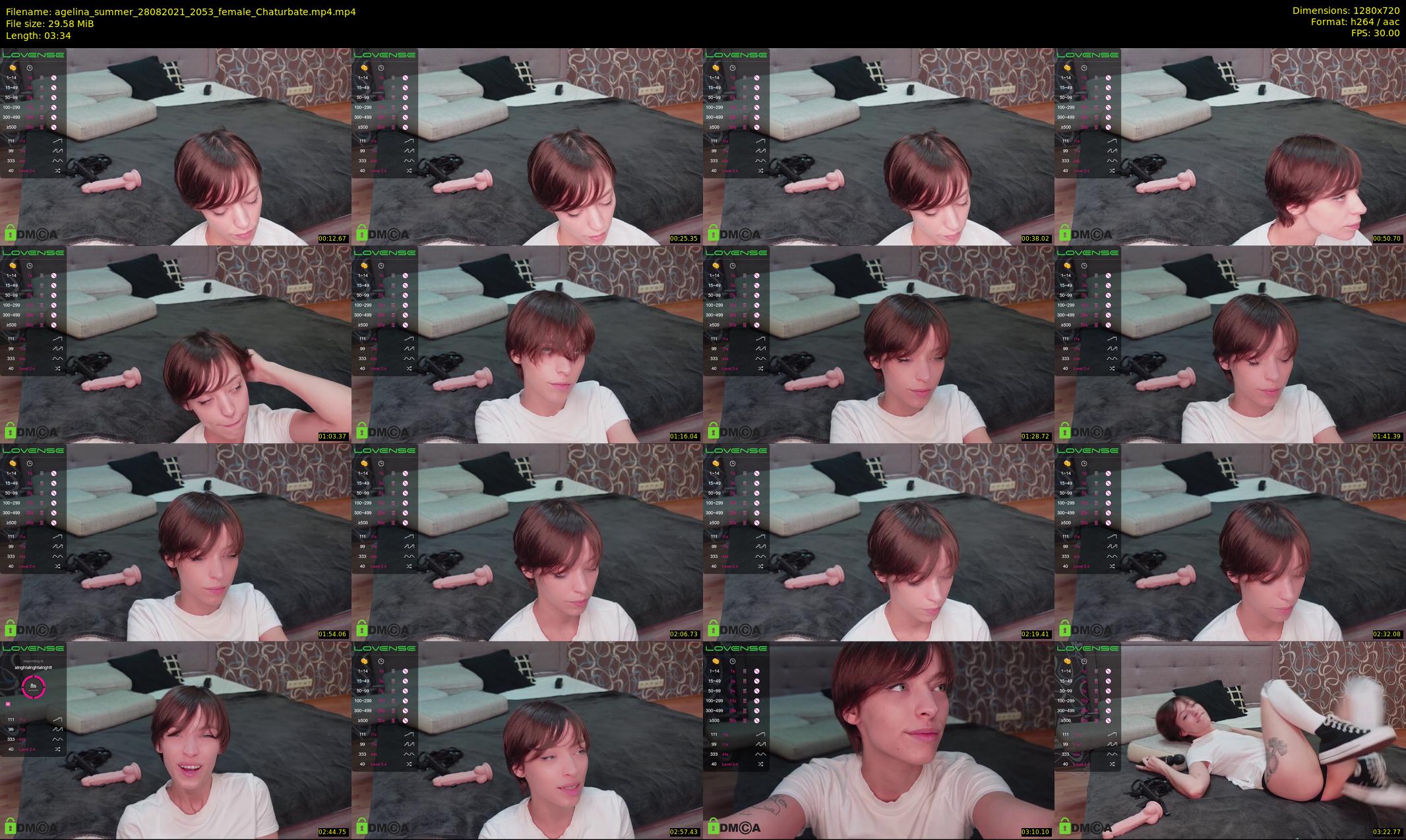 agelina_summer — 4 minute Chaturbate female cam show recording, 720p, Aug 28, 2021