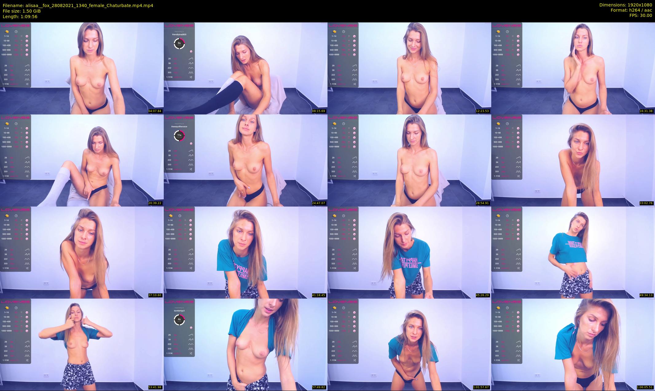 alisaa__fox — 70 minute Chaturbate female cam show recording, 1080p, Aug 28, 2021