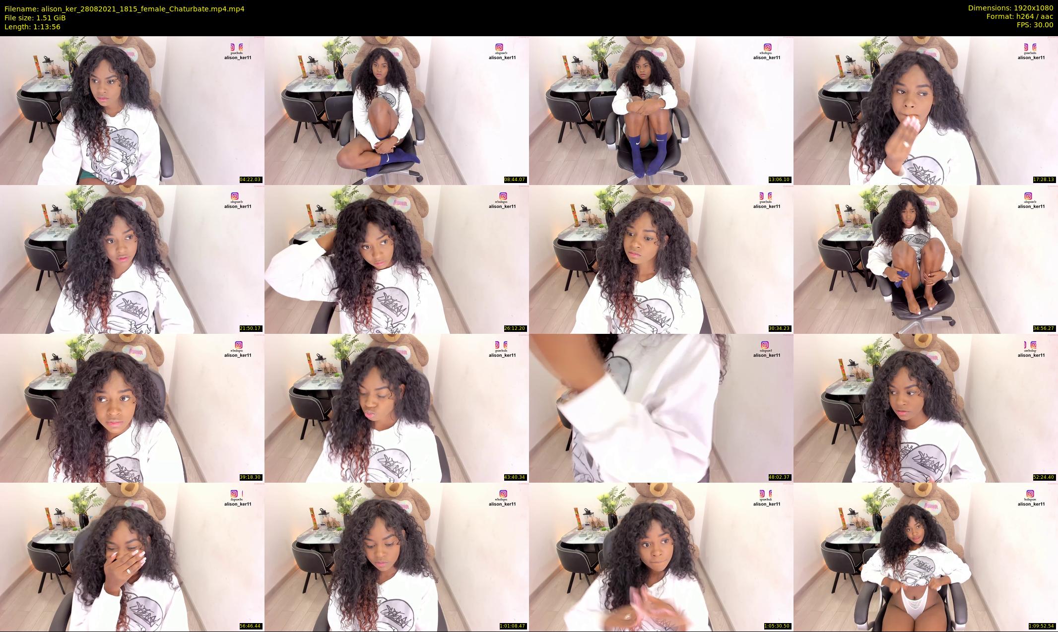alison_ker — 74 minute Chaturbate female cam show recording, 1080p, Aug 28, 2021