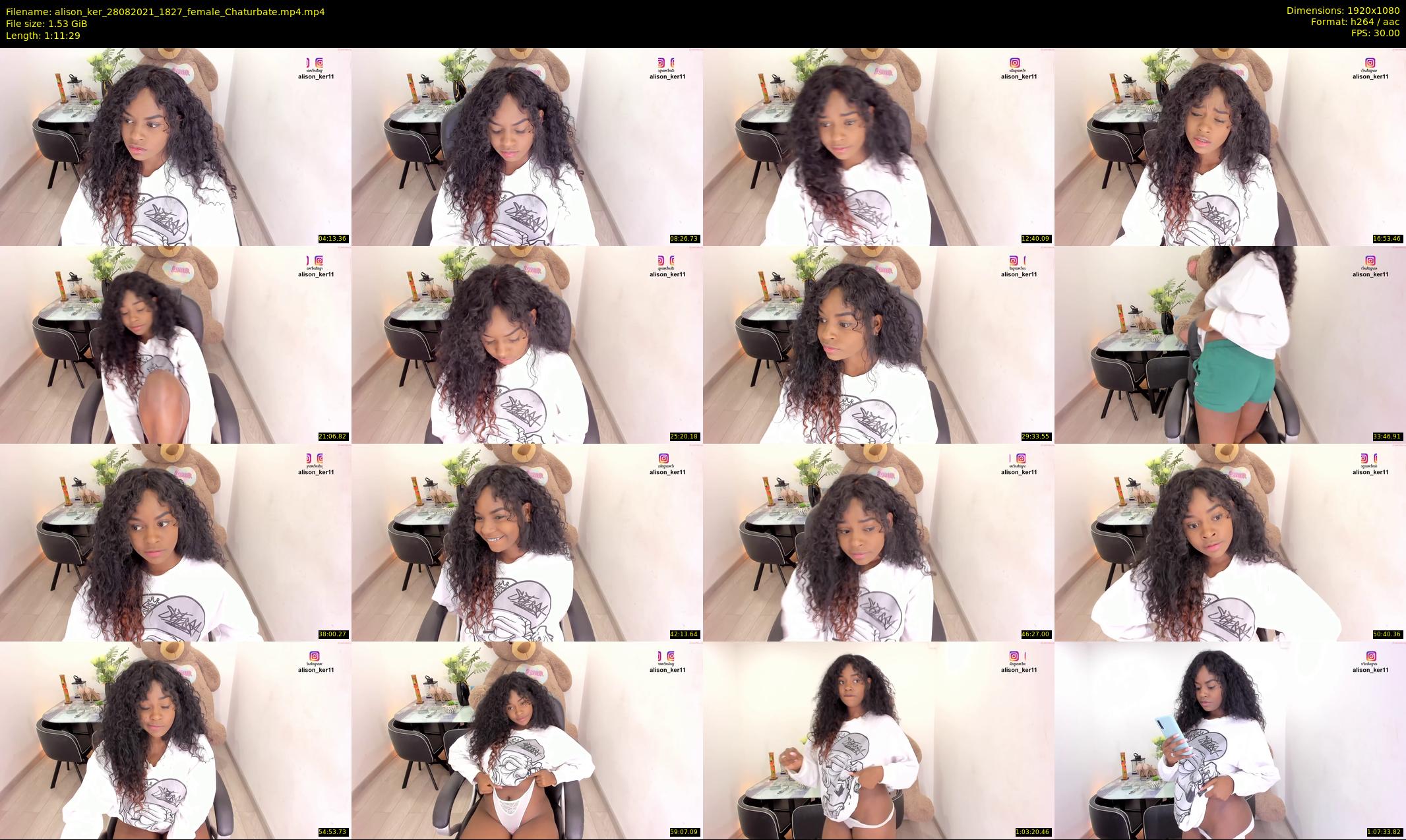 alison_ker — 72 minute Chaturbate female cam show recording, 1080p, Aug 28, 2021