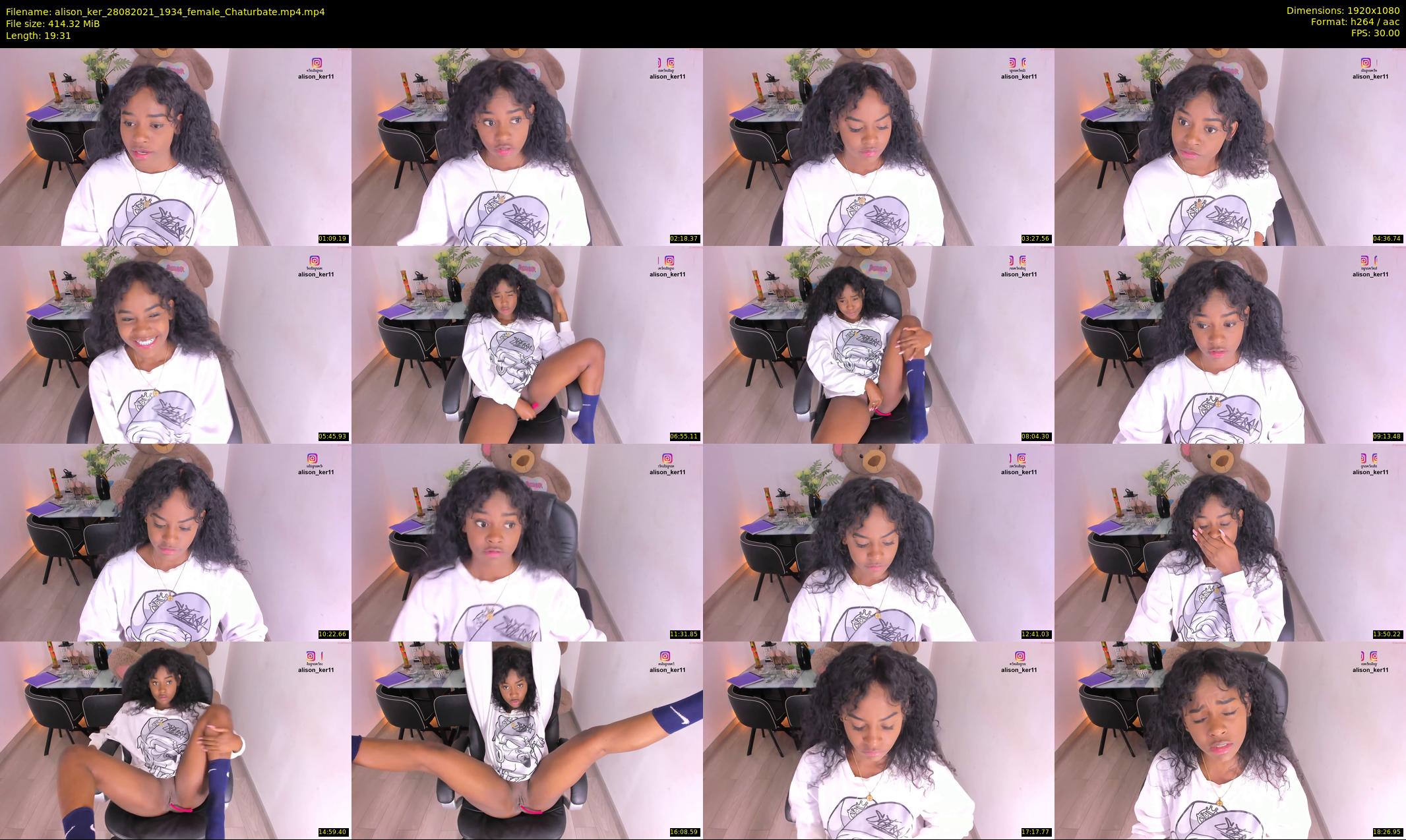 alison_ker — 20 minute Chaturbate female cam show recording, 1080p, Aug 28, 2021