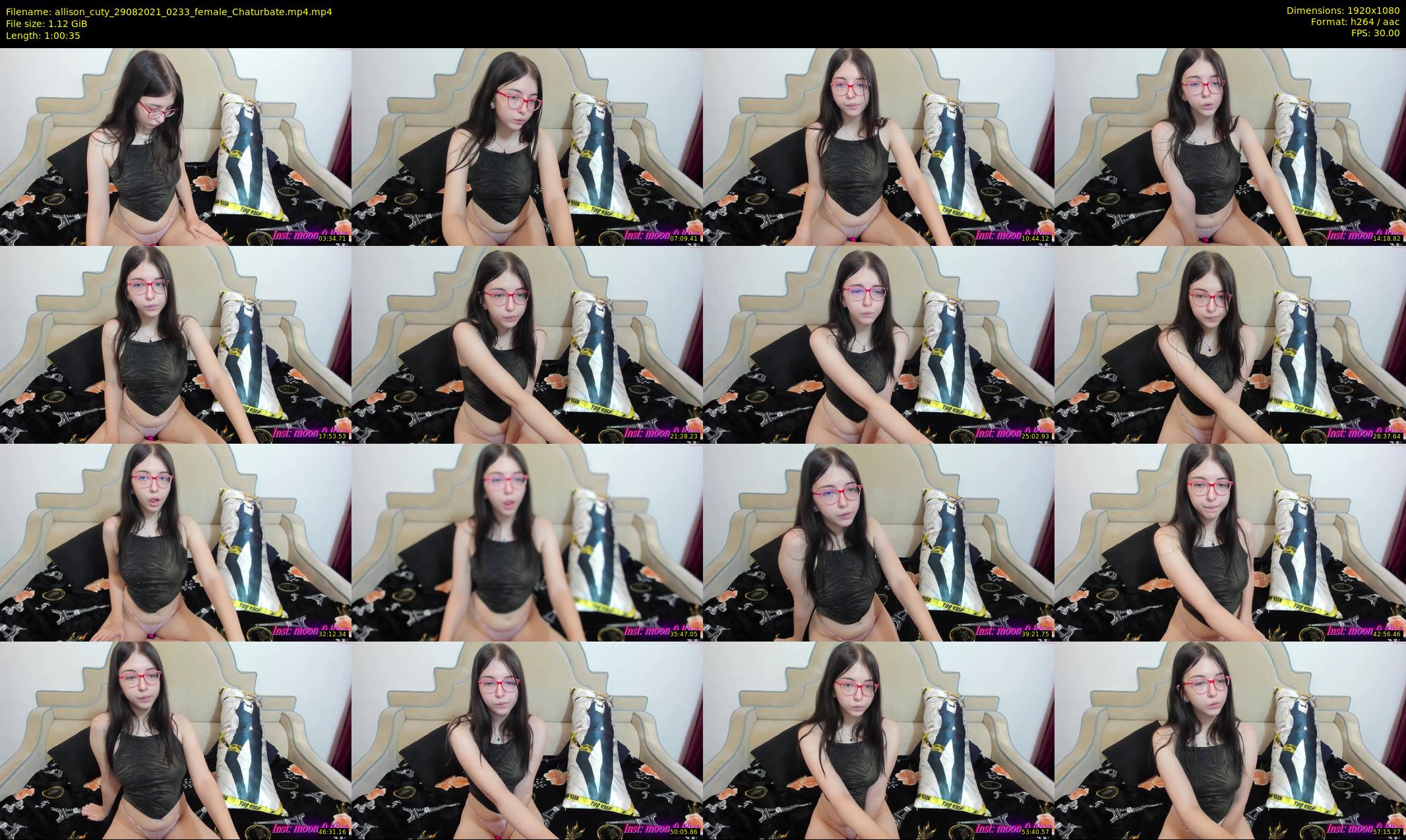 allison_cuty — 61 minute Chaturbate female cam show recording, 1080p, Aug 29, 2021