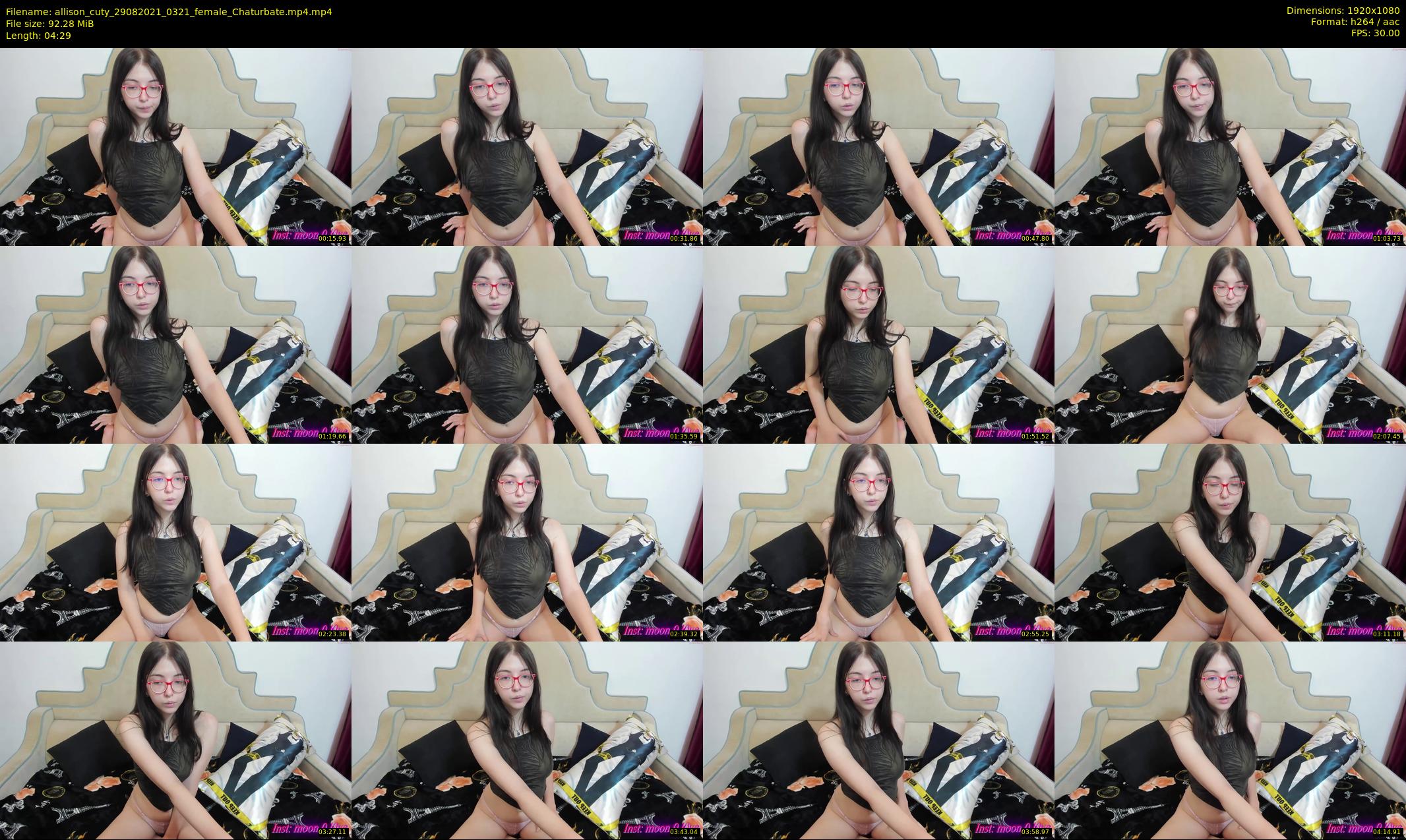 allison_cuty — 5 minute Chaturbate female cam show recording, 1080p, Aug 29, 2021