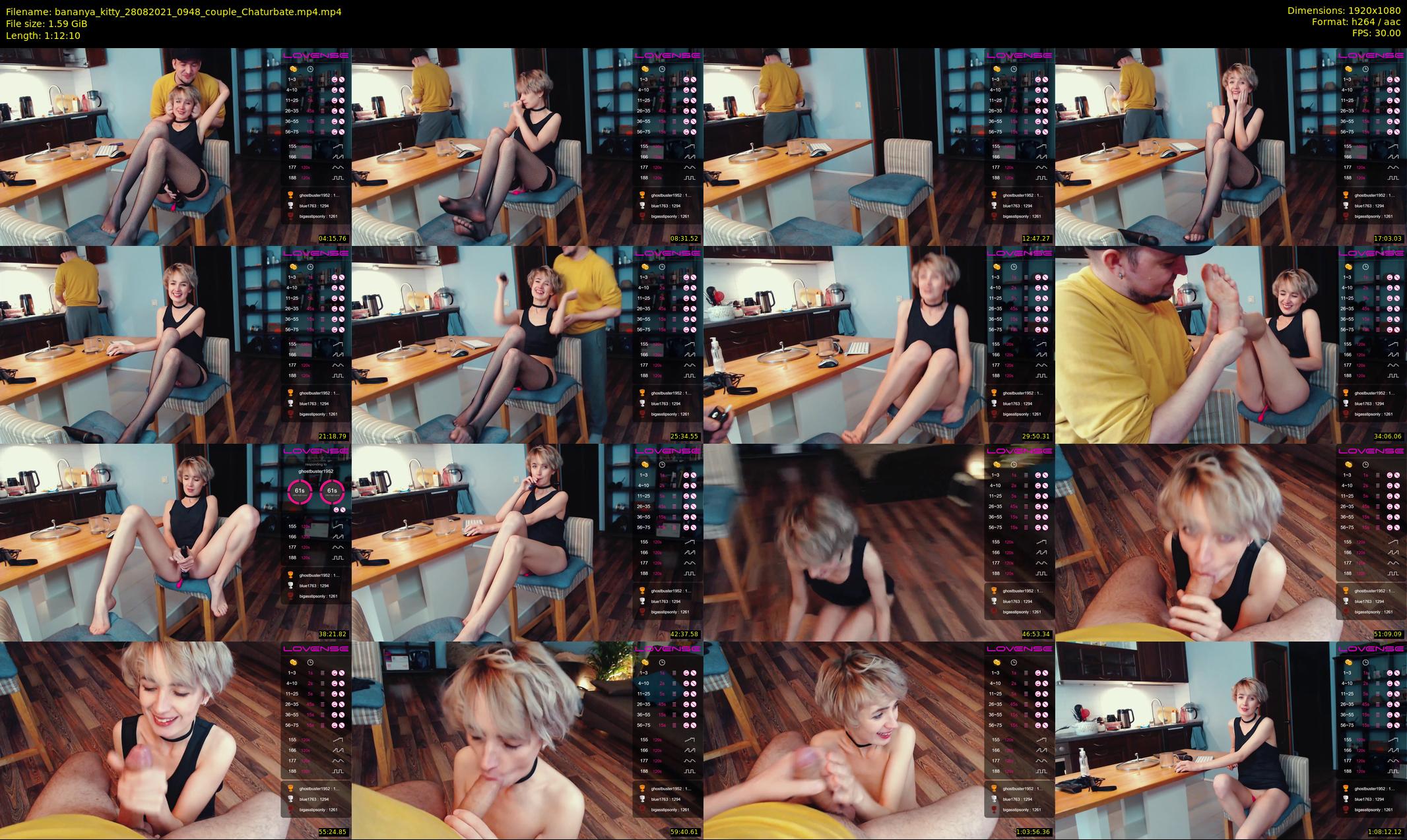 bananya_kitty — 73 minute Chaturbate couple cam show recording, 1080p, Aug 28, 2021