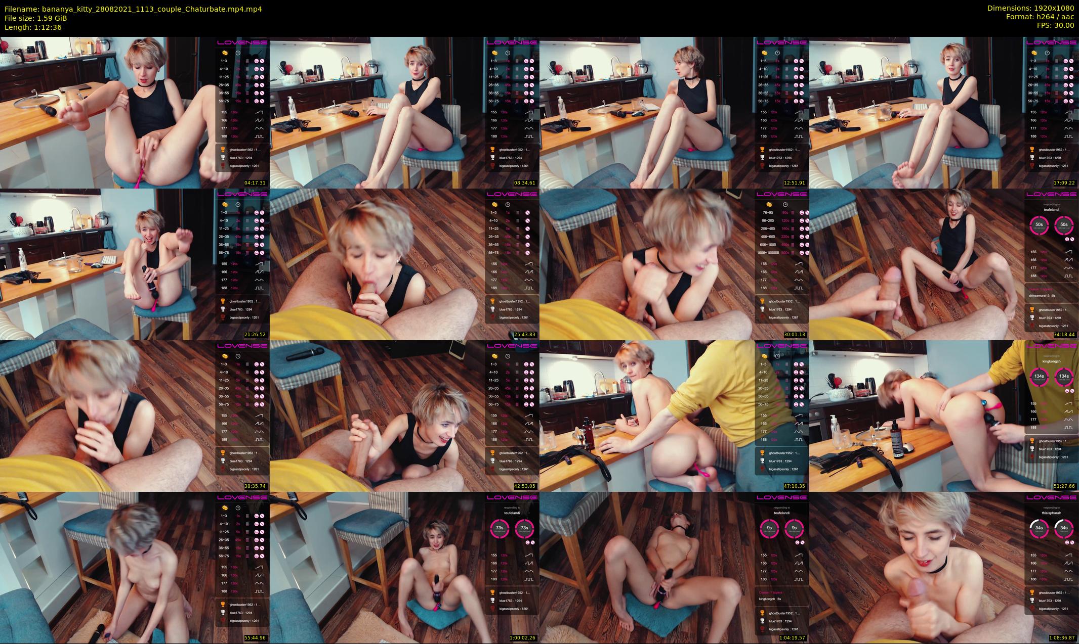 bananya_kitty — 73 minute Chaturbate couple cam show recording, 1080p, Aug 28, 2021