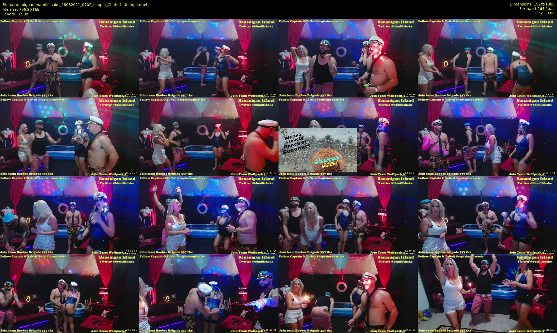 bigbananamilfshake — 32 minute Chaturbate couple cam show recording, 1080p, Aug 28, 2021