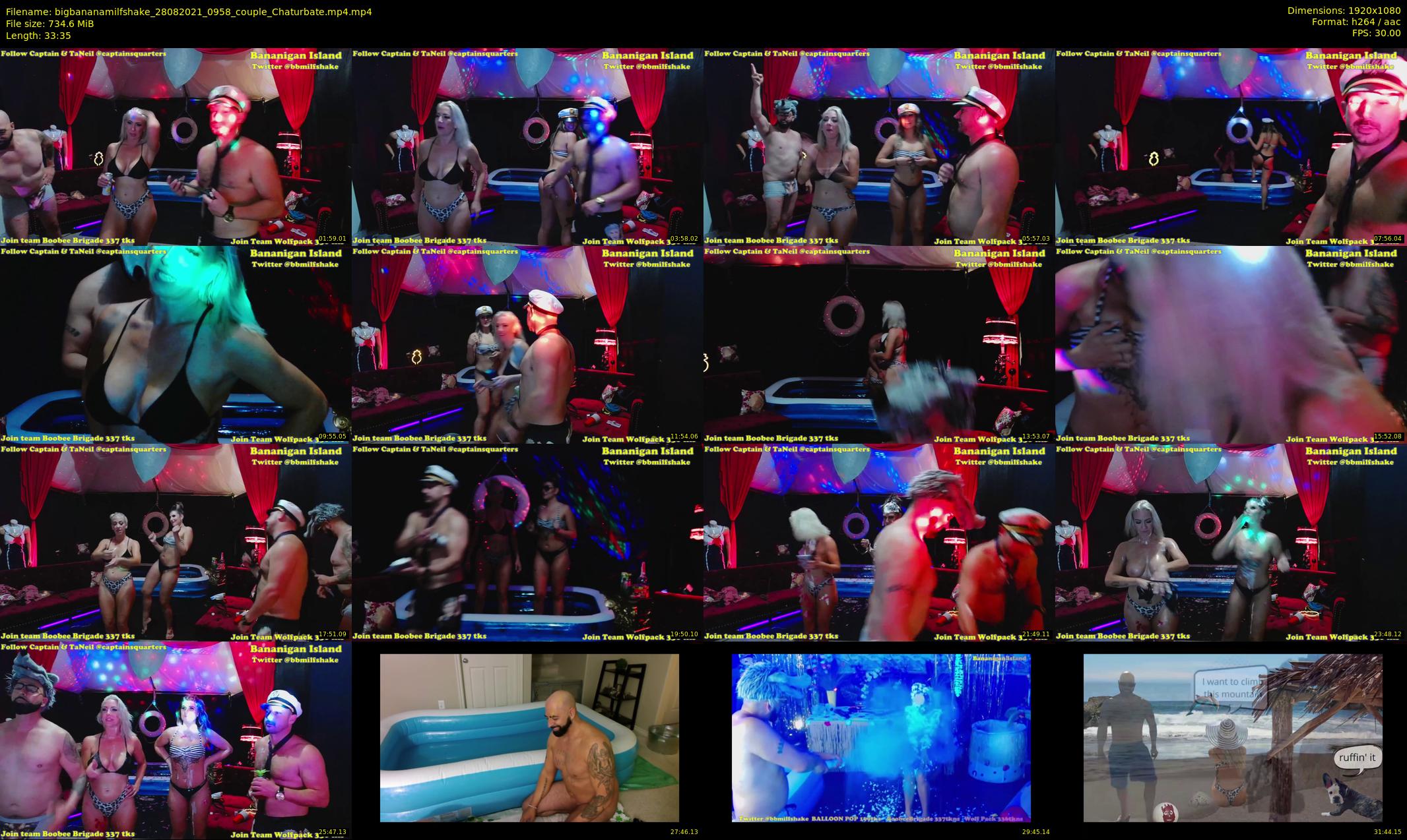 bigbananamilfshake — 34 minute Chaturbate couple cam show recording, 1080p, Aug 28, 2021