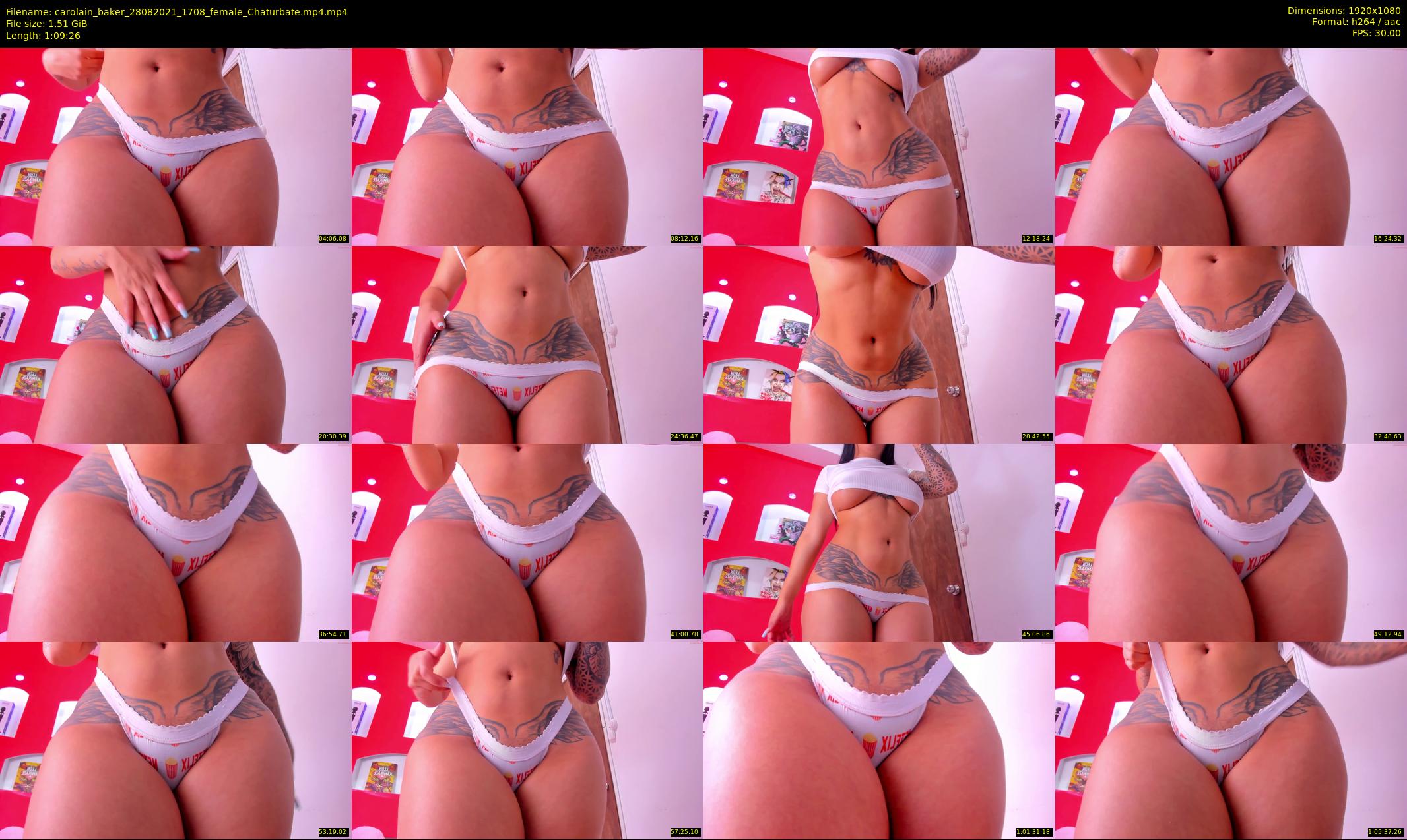 carolain_baker — 70 minute Chaturbate female cam show recording, 1080p, Aug 28, 2021