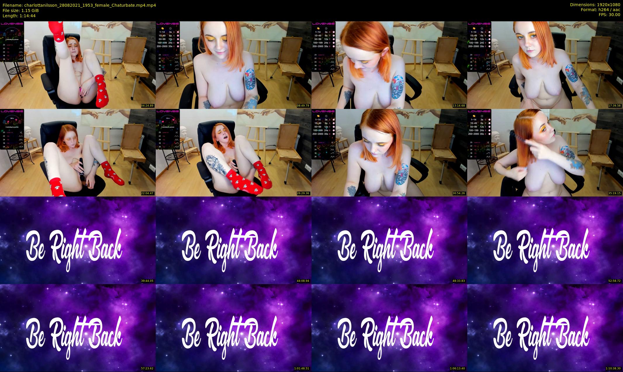 charlottanilsson — 75 minute Chaturbate female cam show recording, 1080p, Aug 28, 2021