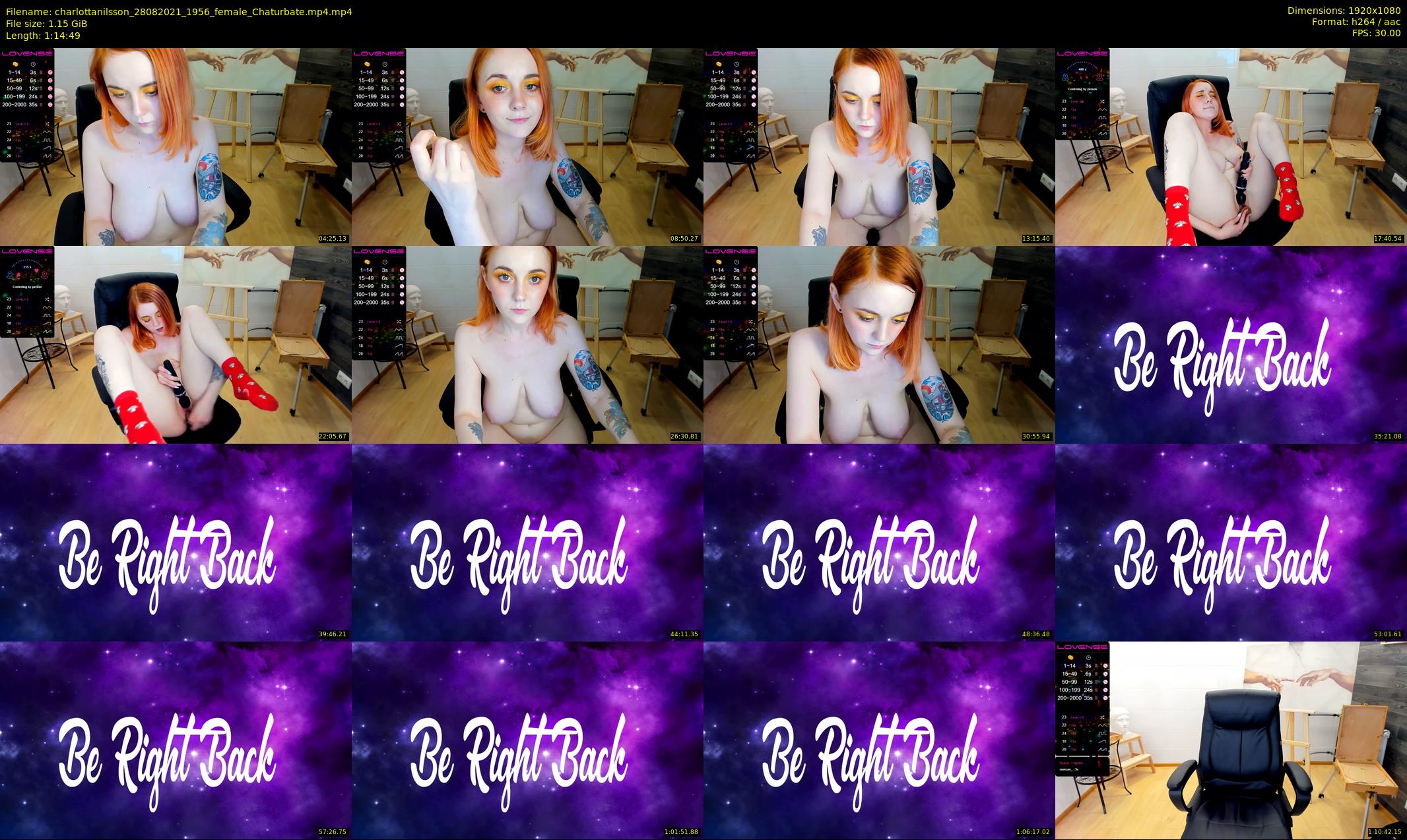 charlottanilsson — 75 minute Chaturbate female cam show recording, 1080p, Aug 28, 2021