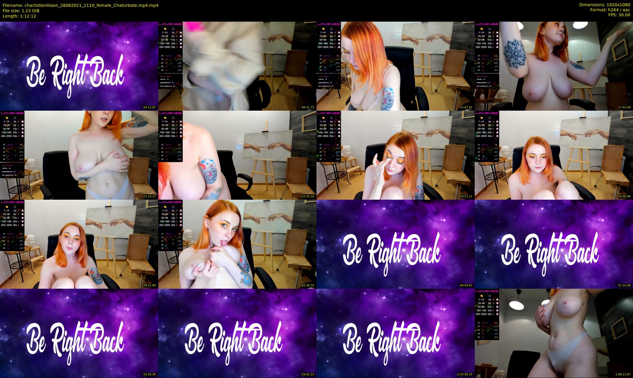 charlottanilsson — 73 minute Chaturbate female cam show recording, 1080p, Aug 28, 2021