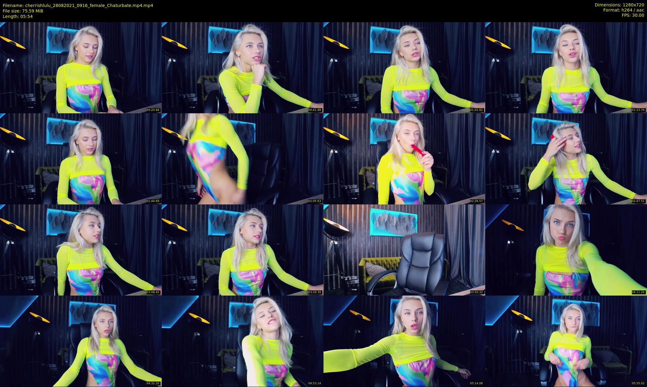 cherrishlulu — 6 minute Chaturbate female cam show recording, 720p, Aug 28, 2021