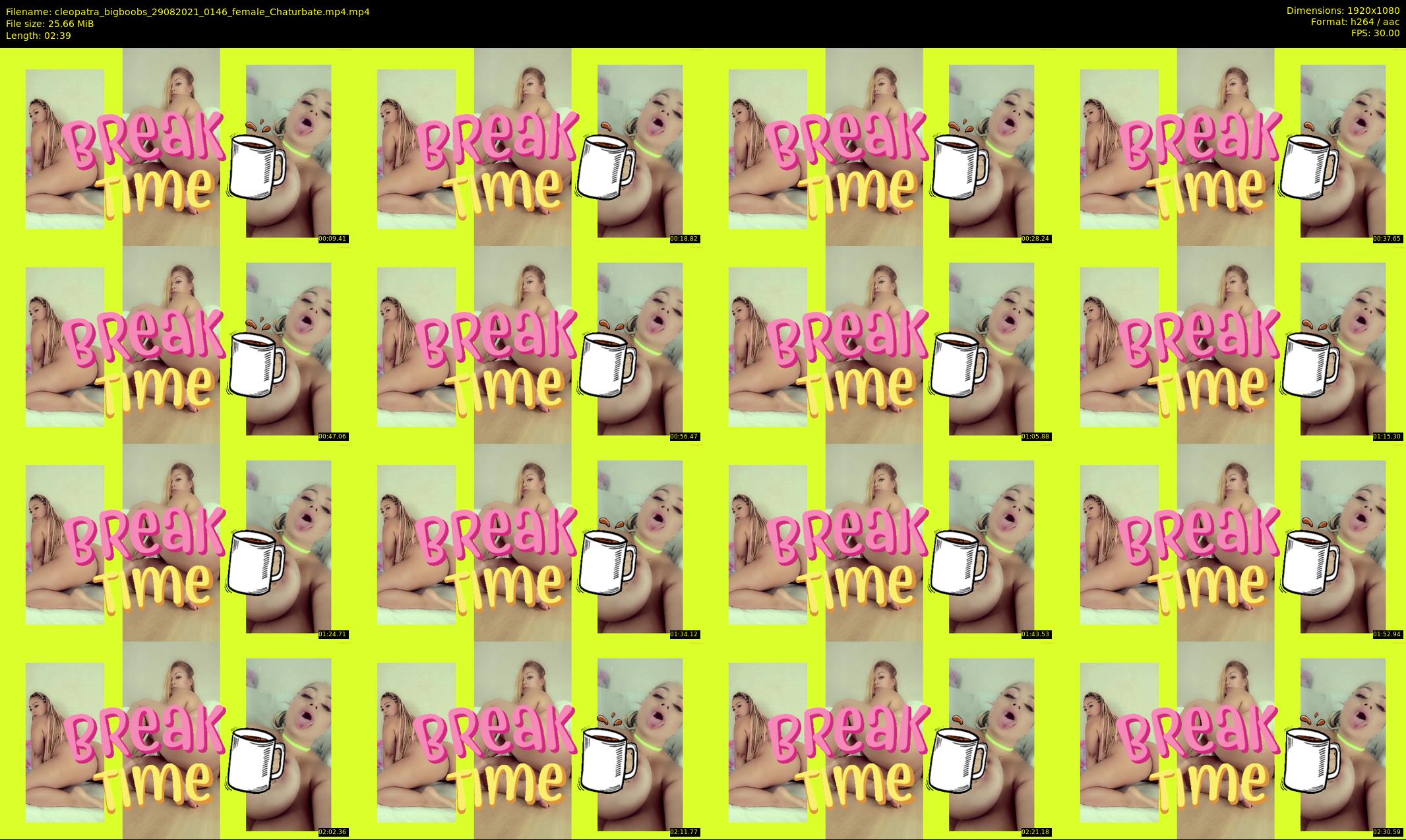 cleopatra_bigboobs — 3 minute Chaturbate female cam show recording, 1080p, Aug 29, 2021