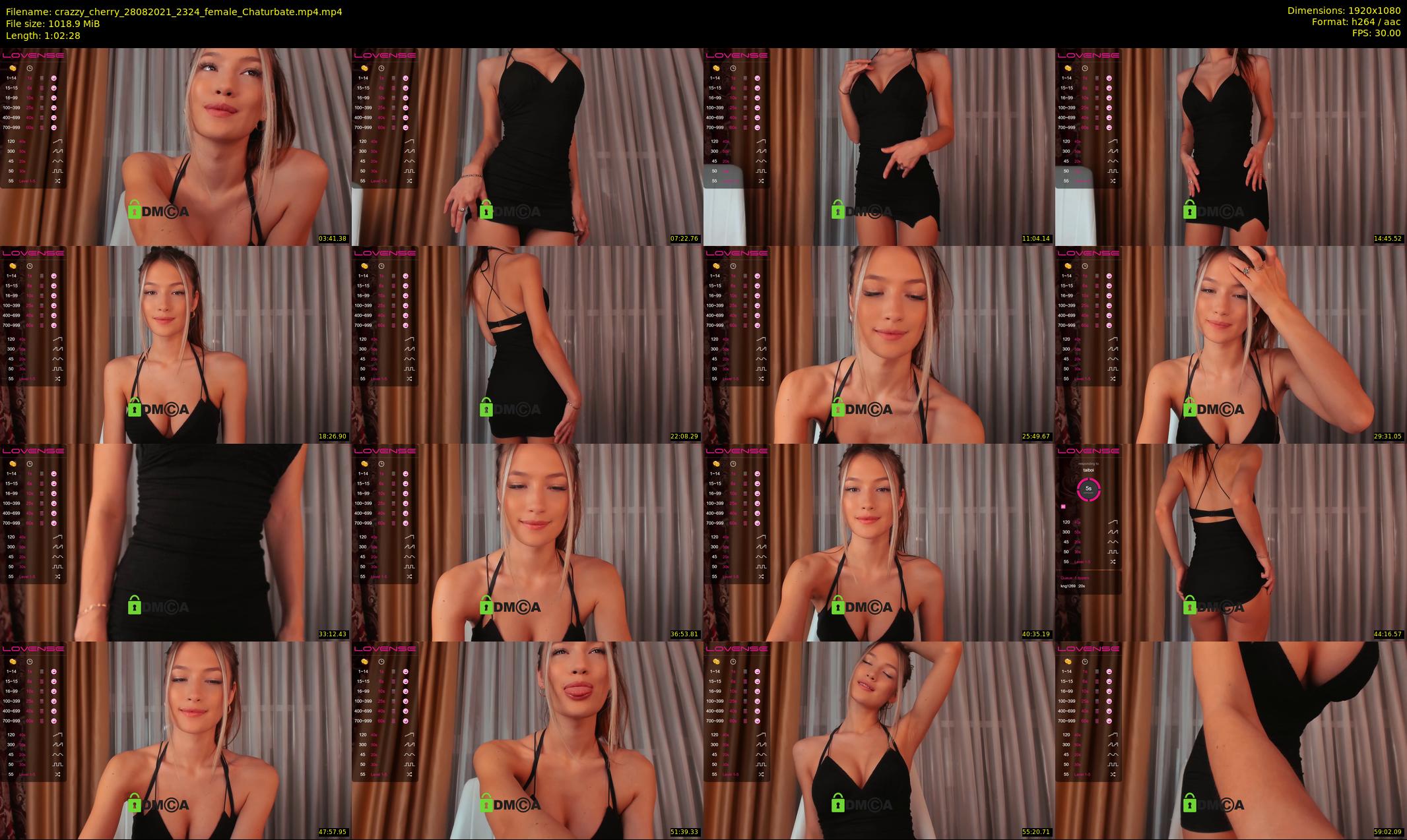 crazzy_cherry — 63 minute Chaturbate female cam show recording, 1080p, Aug 28, 2021