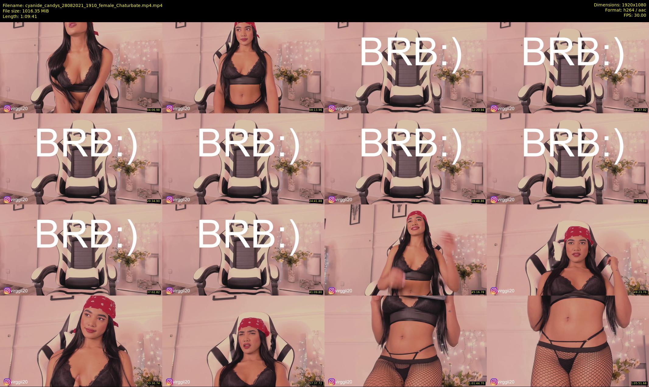 cyanide_candys — 70 minute Chaturbate female cam show recording, 1080p, Aug 28, 2021