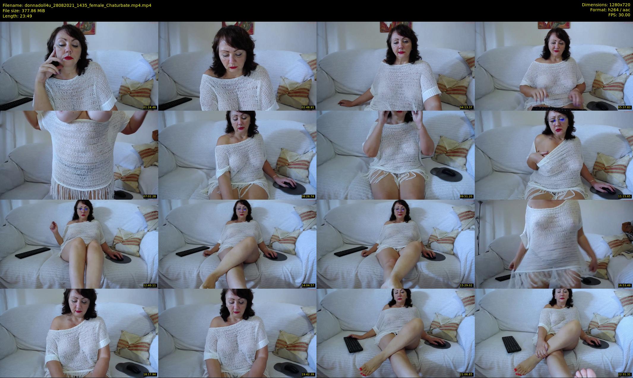 donnadoll4u — 24 minute Chaturbate female cam show recording, 720p, Aug 28, 2021