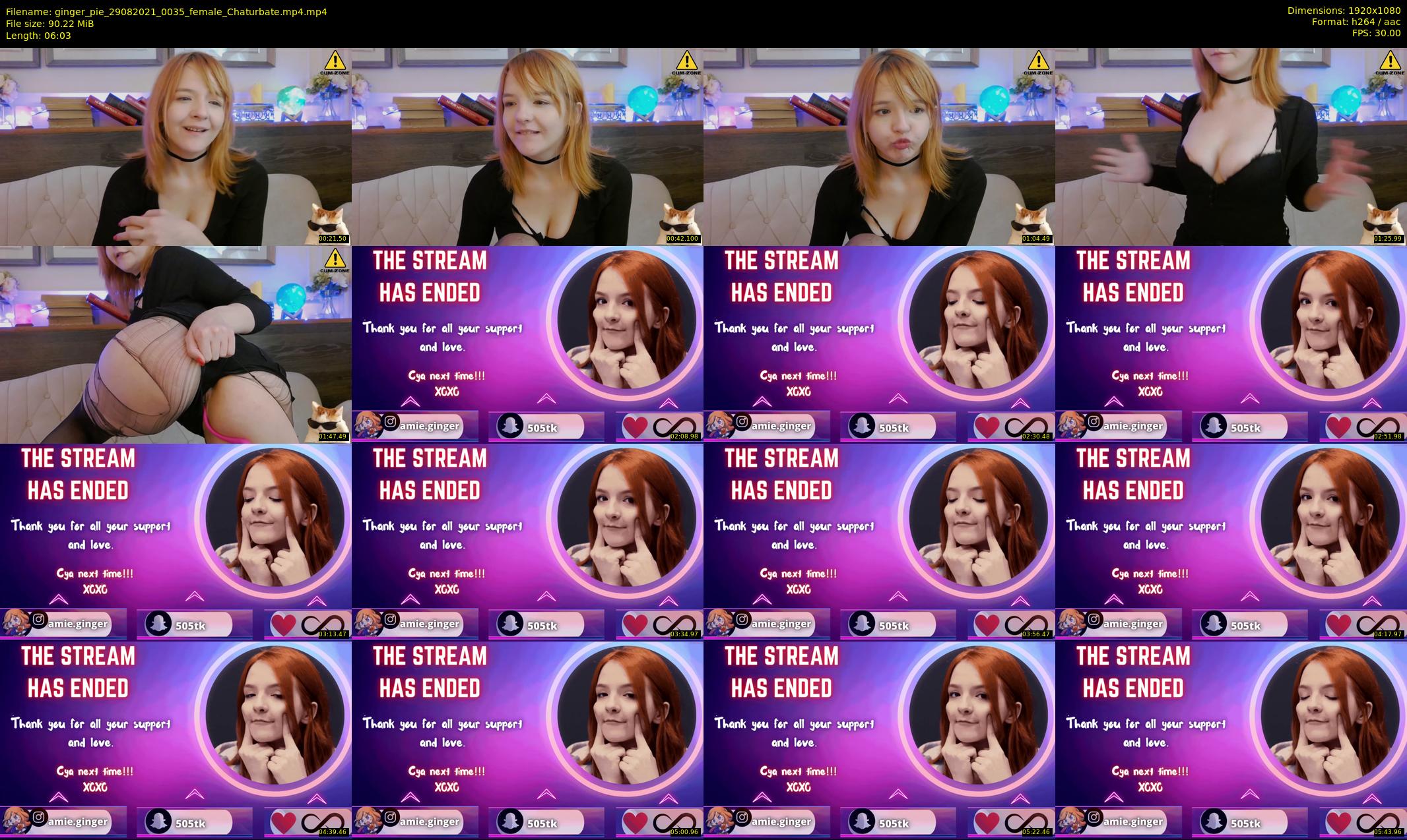 ginger_pie — 7 minute Chaturbate female cam show recording, 1080p, Aug 29, 2021