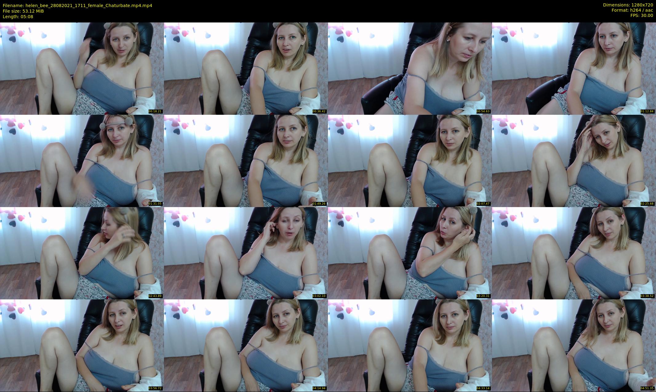 helen_bee — 6 minute Chaturbate female cam show recording, 720p, Aug 28, 2021