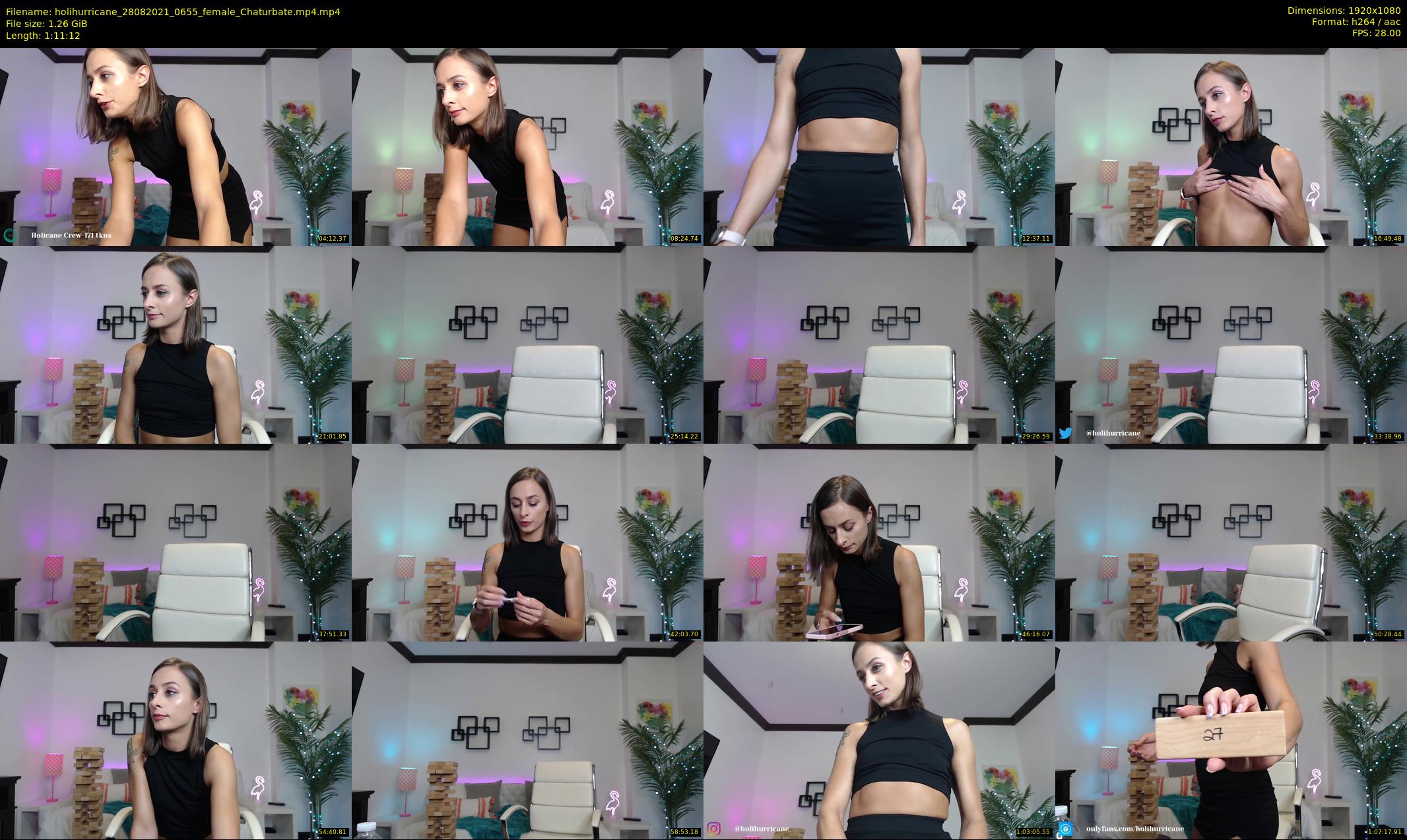 holihurricane — 72 minute Chaturbate female cam show recording, 1080p, Aug 28, 2021